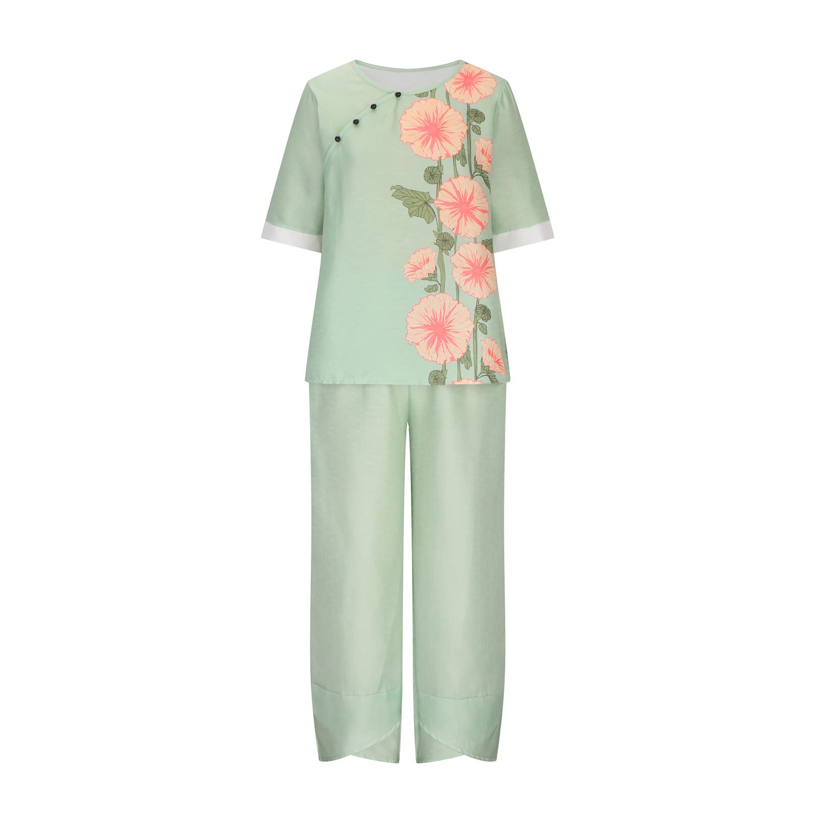 Women's 2-Piece Comfy Lounge Set - Soft Matching Sweatsuit & Shorts for Vacation, Couple Pajamas, Plus Size Outfits | Perfect for Relaxing at Home, Weekend Getaways & Cozy Date Nights