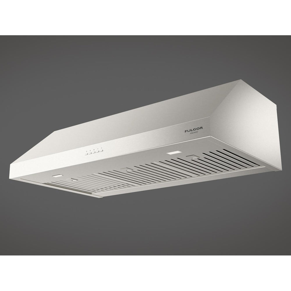 Fulgor Milano 36 Inch 450 CFM Stainless Steel Under Cabinet Range Hood - F4UC36S1 | Powerful Kitchen Ventilation for Smoke & Odor Removal | Perfect for Modern Home Cooking