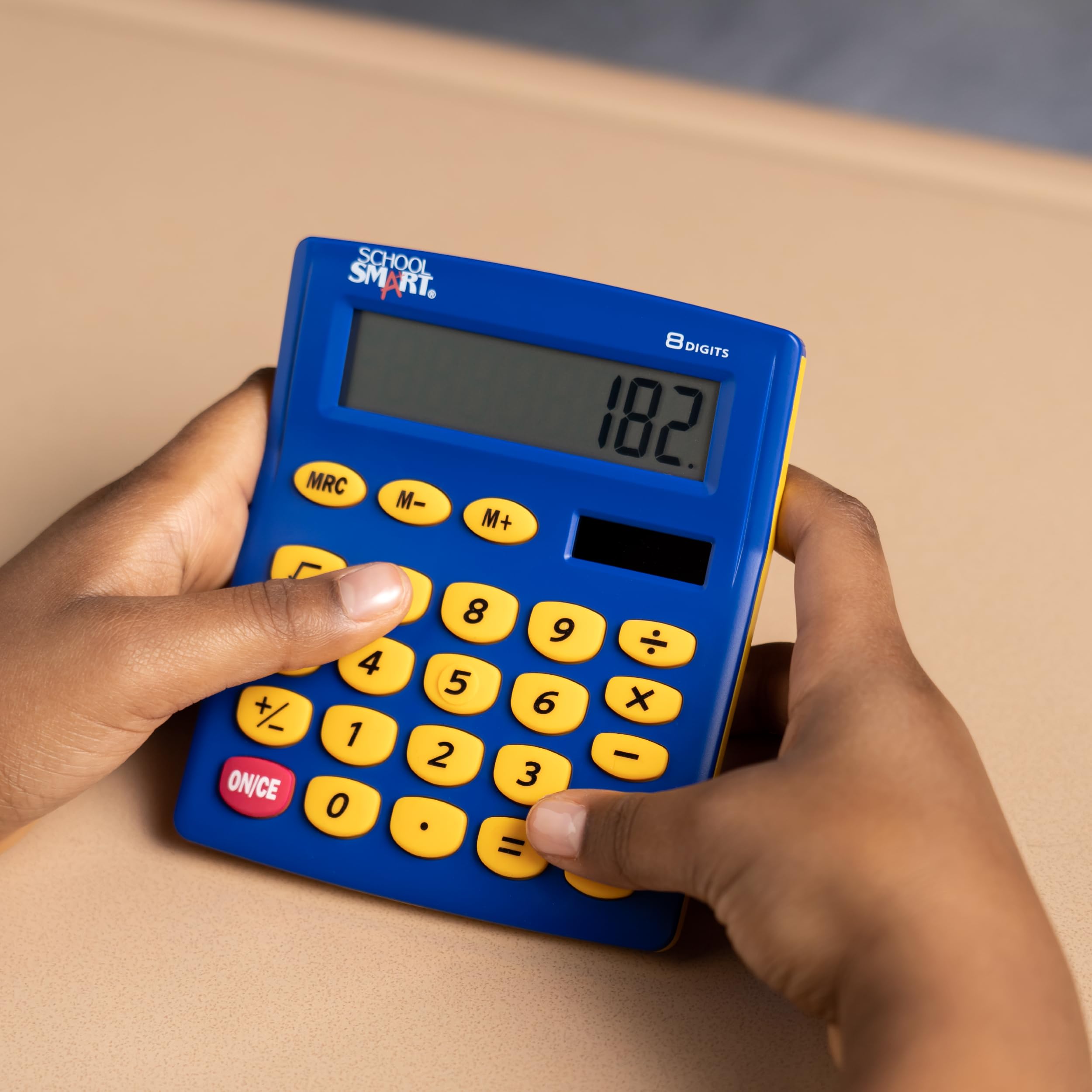 School Smart Primary Calculator - 4 x 5.5 Inch Basic Math Calculator for Kids - Pack of 30 - Perfect for Classroom, Homeschool & Elementary School Learning