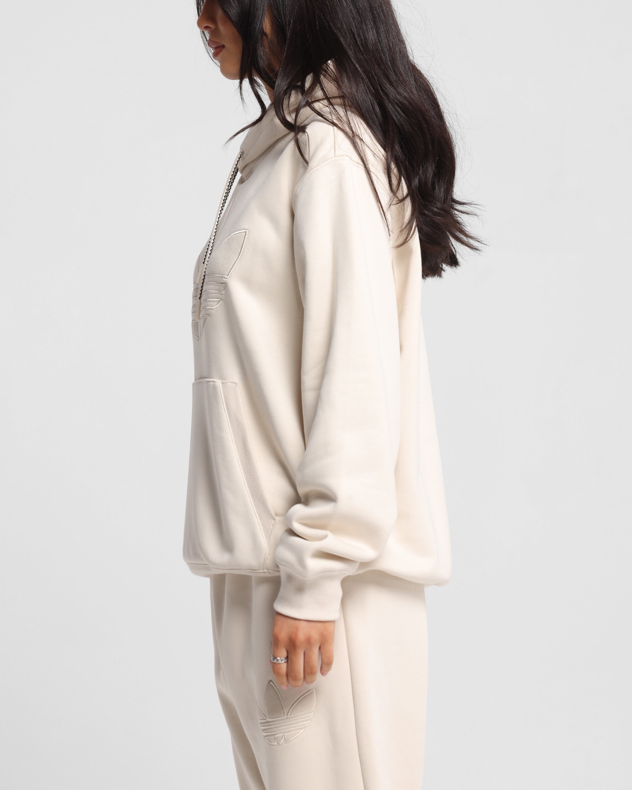 Adidas Originals 70s Vintage Hoodie for Men & Women - Wonder White - Retro Streetwear Fashion for Casual Outfits & Gym Wear