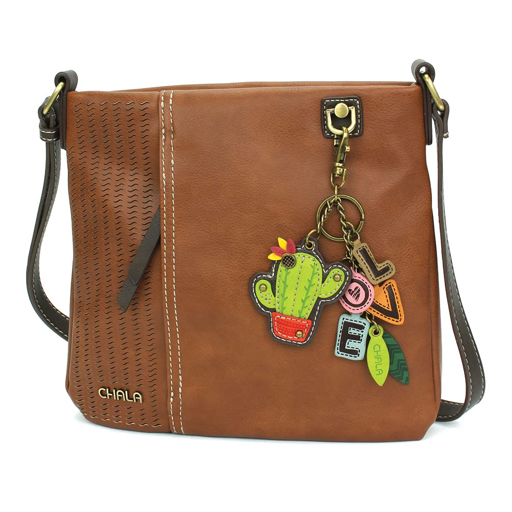 CHALA Laser Cut Crossbody Faux Leather Bag - Stylish Vegan Purse for Women, Perfect for Work, Travel & Everyday Use