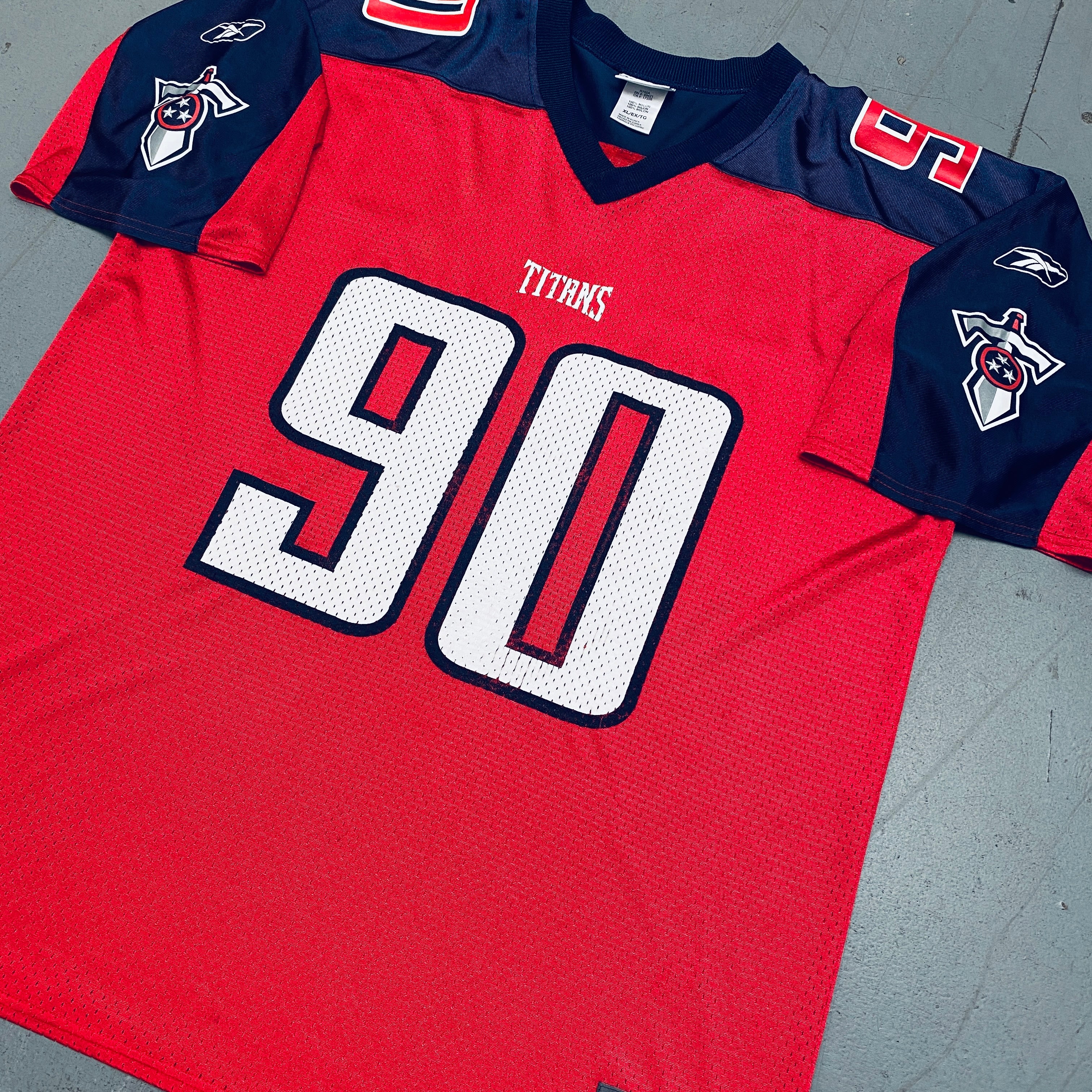 Jevon Kearse Tennessee Titans NFL Fan Alternate Jersey 2001/02 - Size XL for Game Day & Sports Collectibles