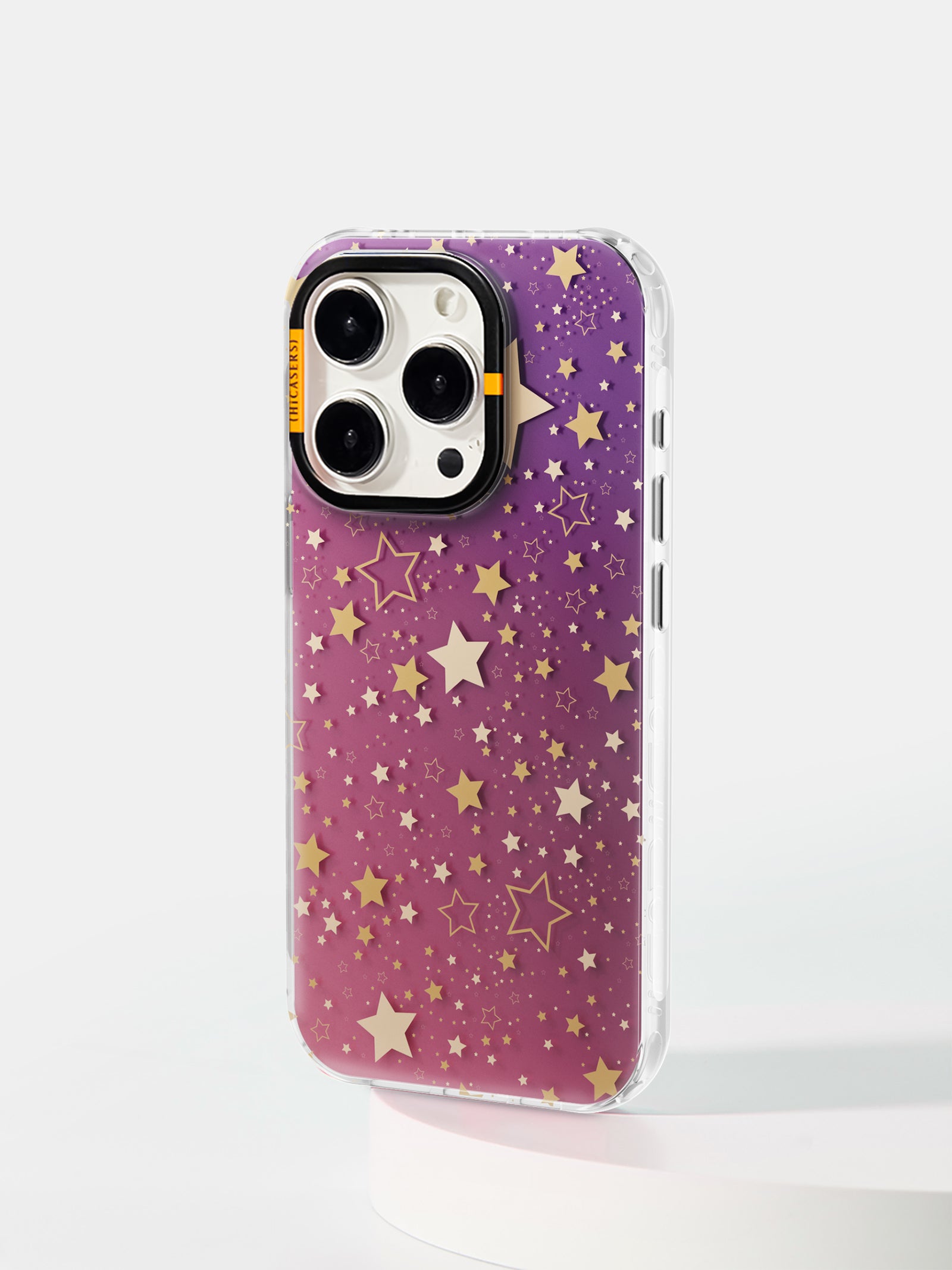 Shining Star Mirror Case Violet - Elegant Phone Cover for iPhone & Samsung - Perfect for Selfies, Makeup & Travel Accessories