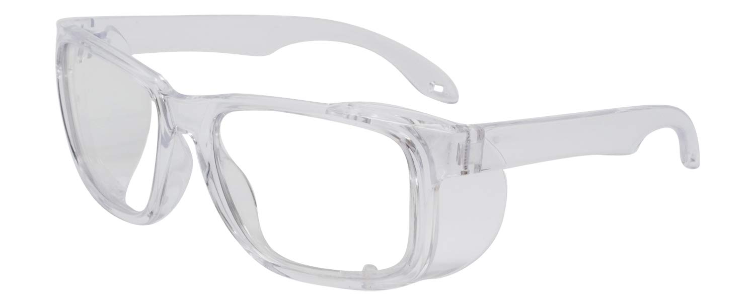 Calabria Clear Anti-Fog Safety Glasses with Reading Magnification - Scratch-Resistant, Distortion-Free Protective Eyewear with Side Shields | Perfect for Construction, Lab Work & DIY Projects