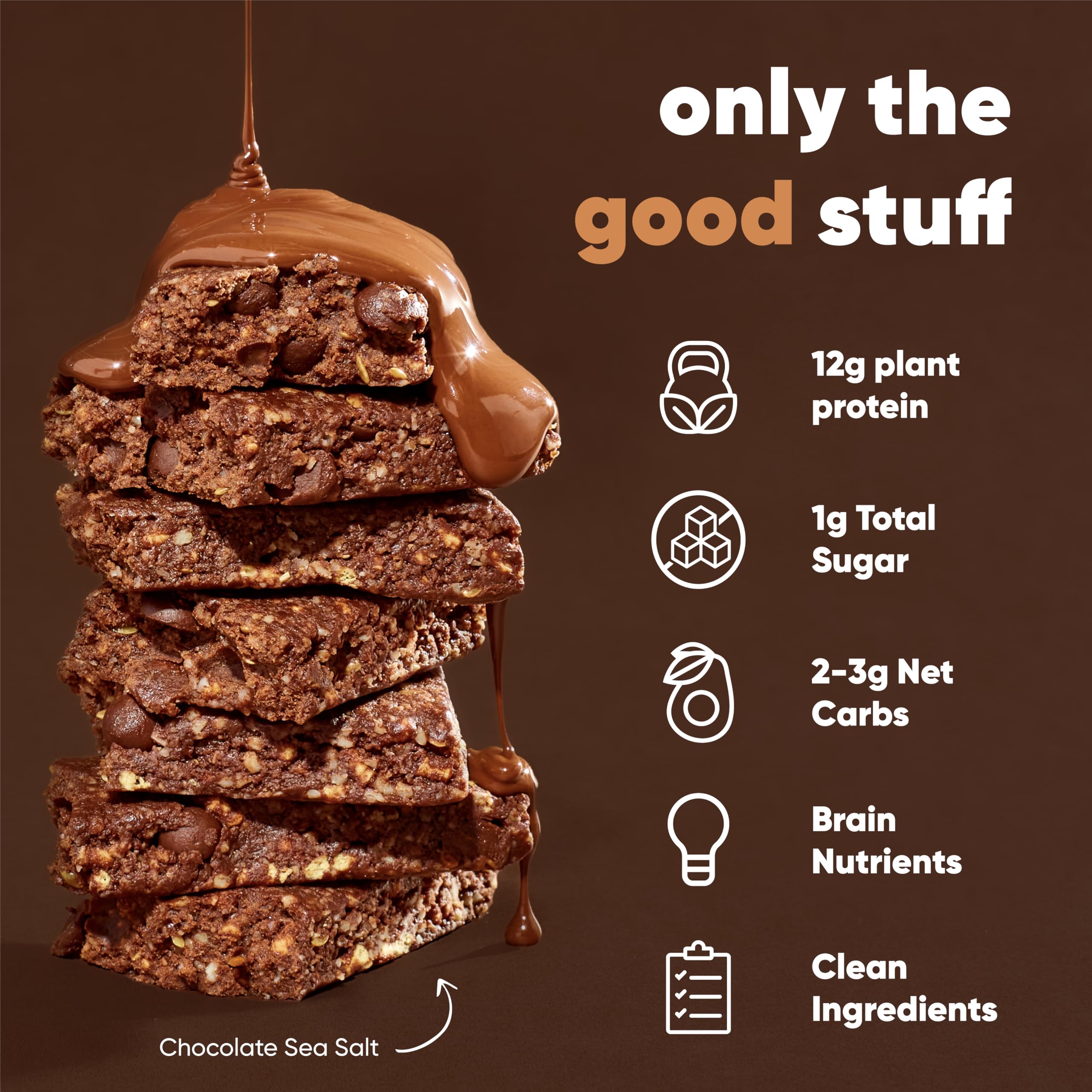 IQBAR Vegan Protein Bars - Chocolate, Low Carb, Gluten Free - for Fitness & Snacking