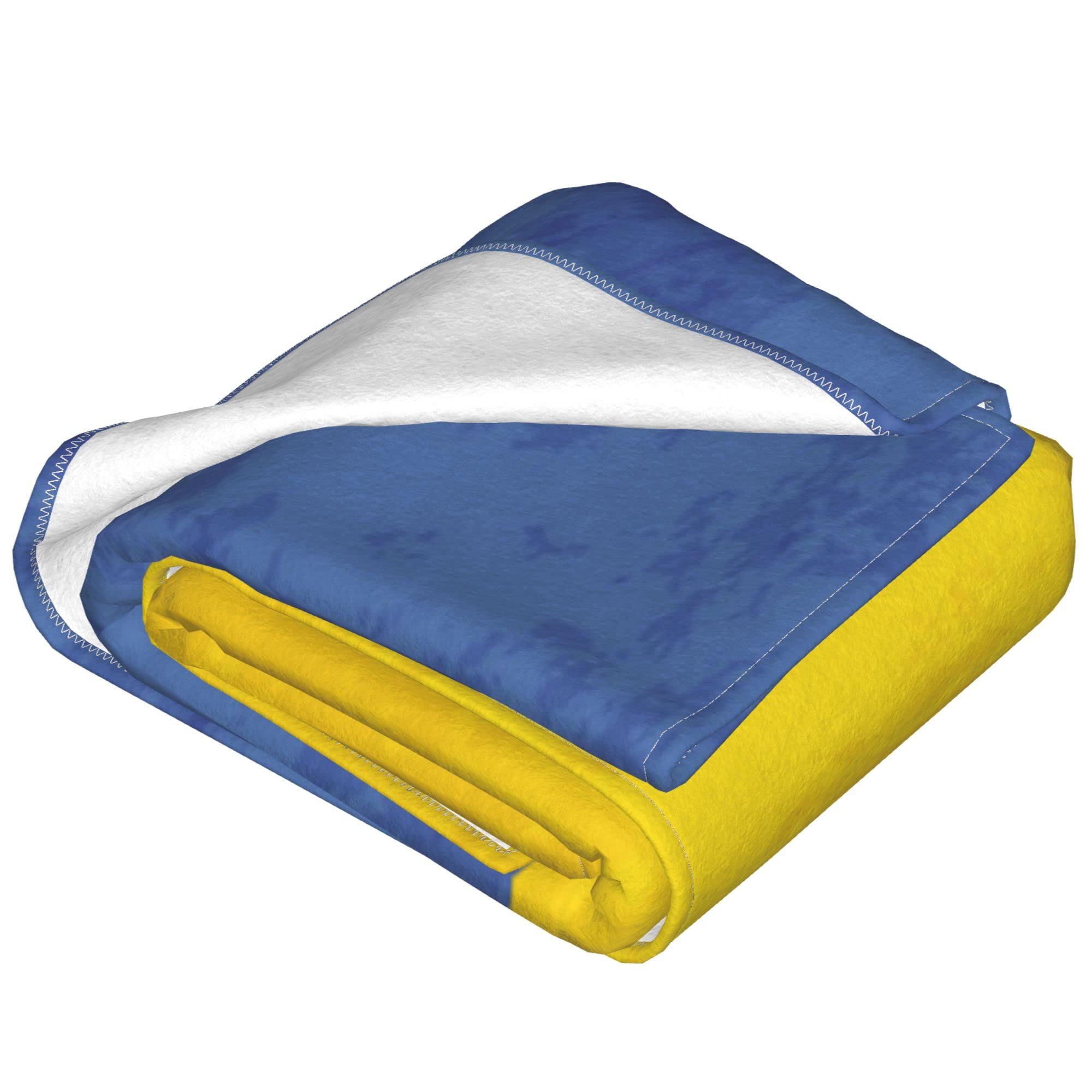 Lightweight Flannel Blanket for Summer - Small & Large Cool Throw Blanket with Ukraine Flag Design | Soft Fleece Blanket for Couch, Bed, Sofa & Chair | Queen & King Size Cozy Blankets | Perfect for Picnics, Travel & Home Decor