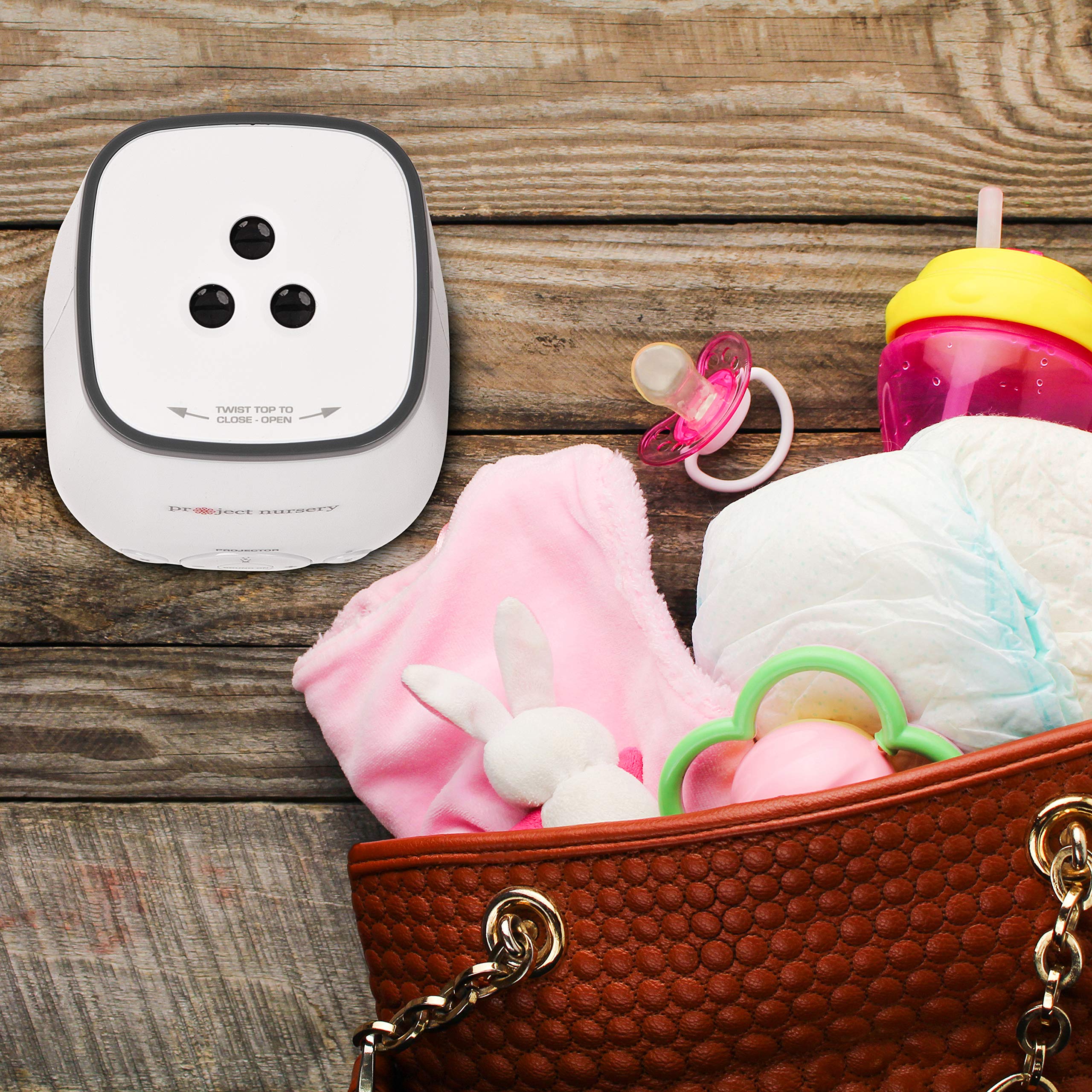 4-in-1 White Noise Sound Machine with Night Light & Timer - Baby Sleep Soother with Calming Projector | Perfect for Nursery, Bedroom & Travel Use