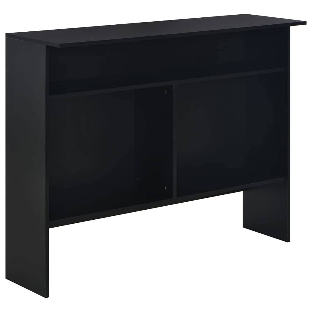 Rectangular Bistro Bar Table with 2 Black Table Tops - 51.18