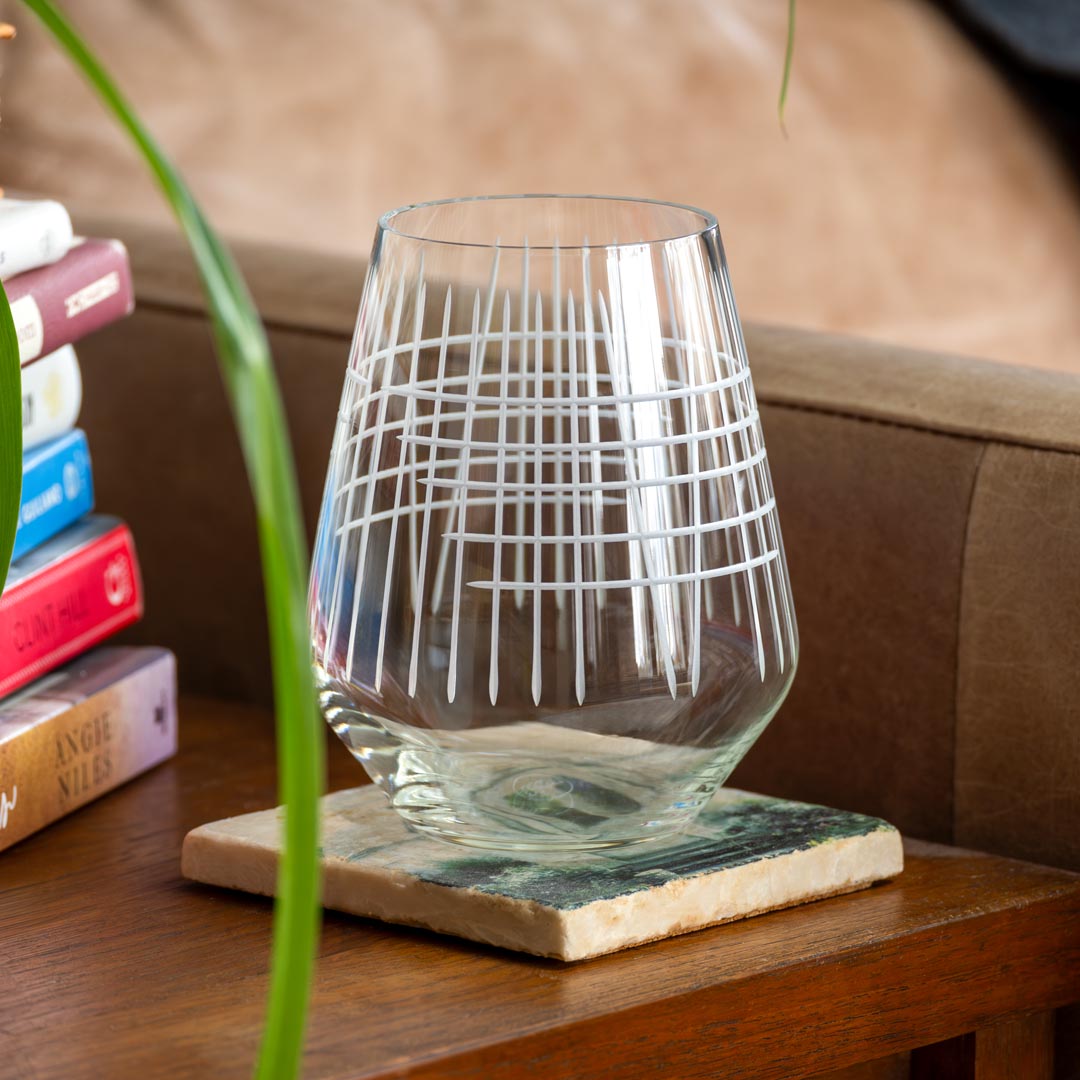18oz Matchstick Stemless Wine Tumbler Glasses - Set of 12 | Perfect for Parties, Weddings, and Home Entertaining