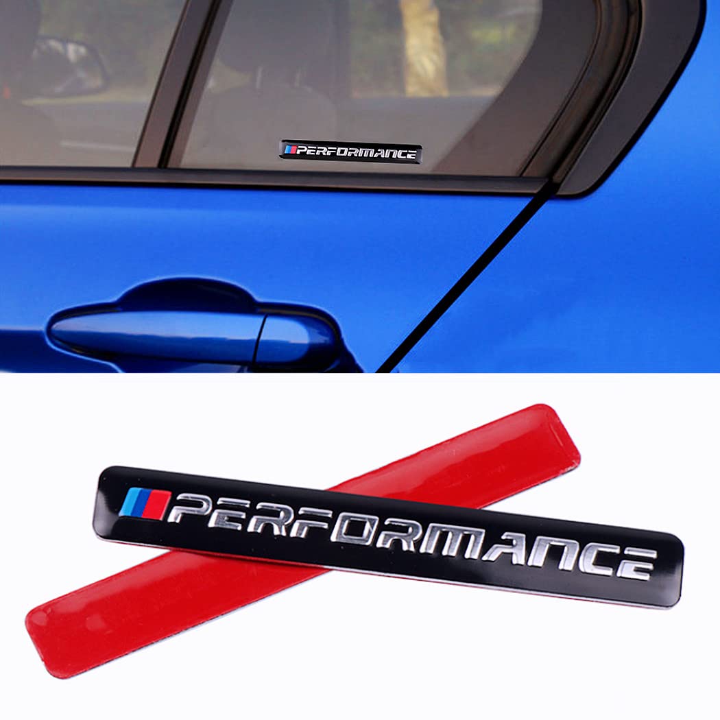 Car 3 Color Classic Badge Metal Sticker - 2PCS Black, Ideal for Windshield, Side Mudguard, Bumper, Trunk, Hood & Interior Decoration, Durable Car Accessory for Personalization & Style Enhancement