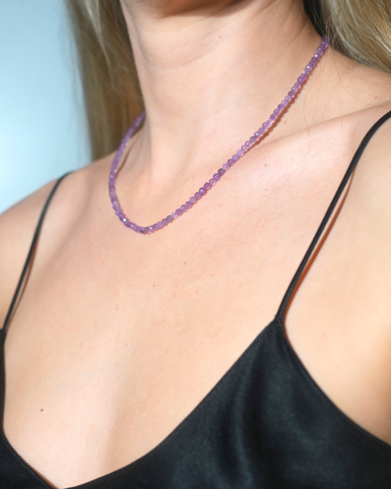 Natural Amethyst Necklace for Women - Healing Crystal Jewelry for Meditation, Yoga & Spiritual Gifts | Elegant Purple Gemstone Pendant