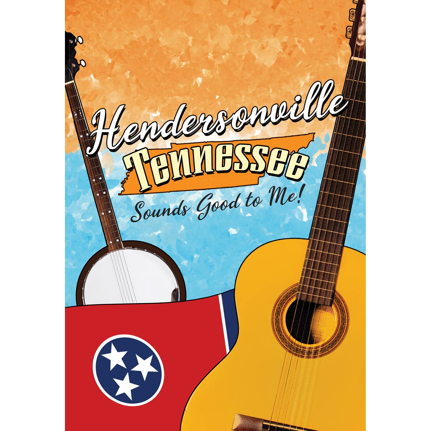 Double-Sided Hendersonville Tennessee Garden Flag 12.5x18 Inches - Outdoor Yard Decorative Tennessee State Flag, Hometown Pride Gift - Made in USA - Perfect for Porch Decor, Patio Display & Seasonal Home Decoration