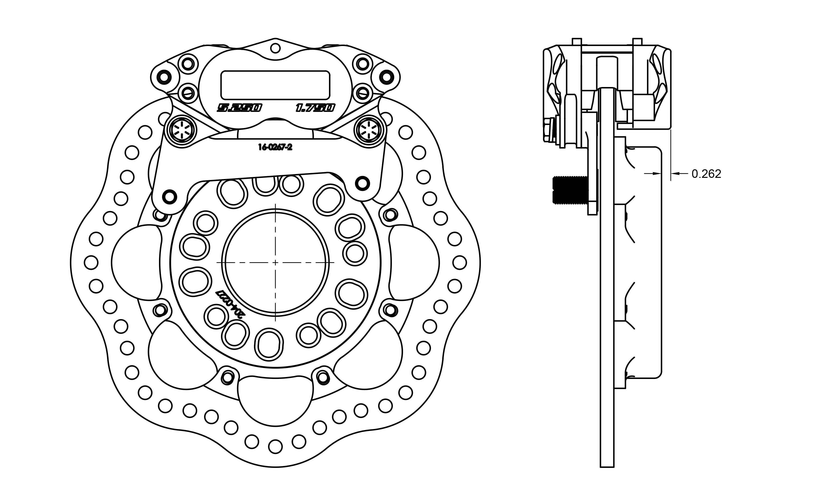 15-23 Ford Mustang S550 Rear Drag Racing Brake Kit - Reuses Factory Hubs | High-Performance Braking System for Track & Street Use | 001-0297-1