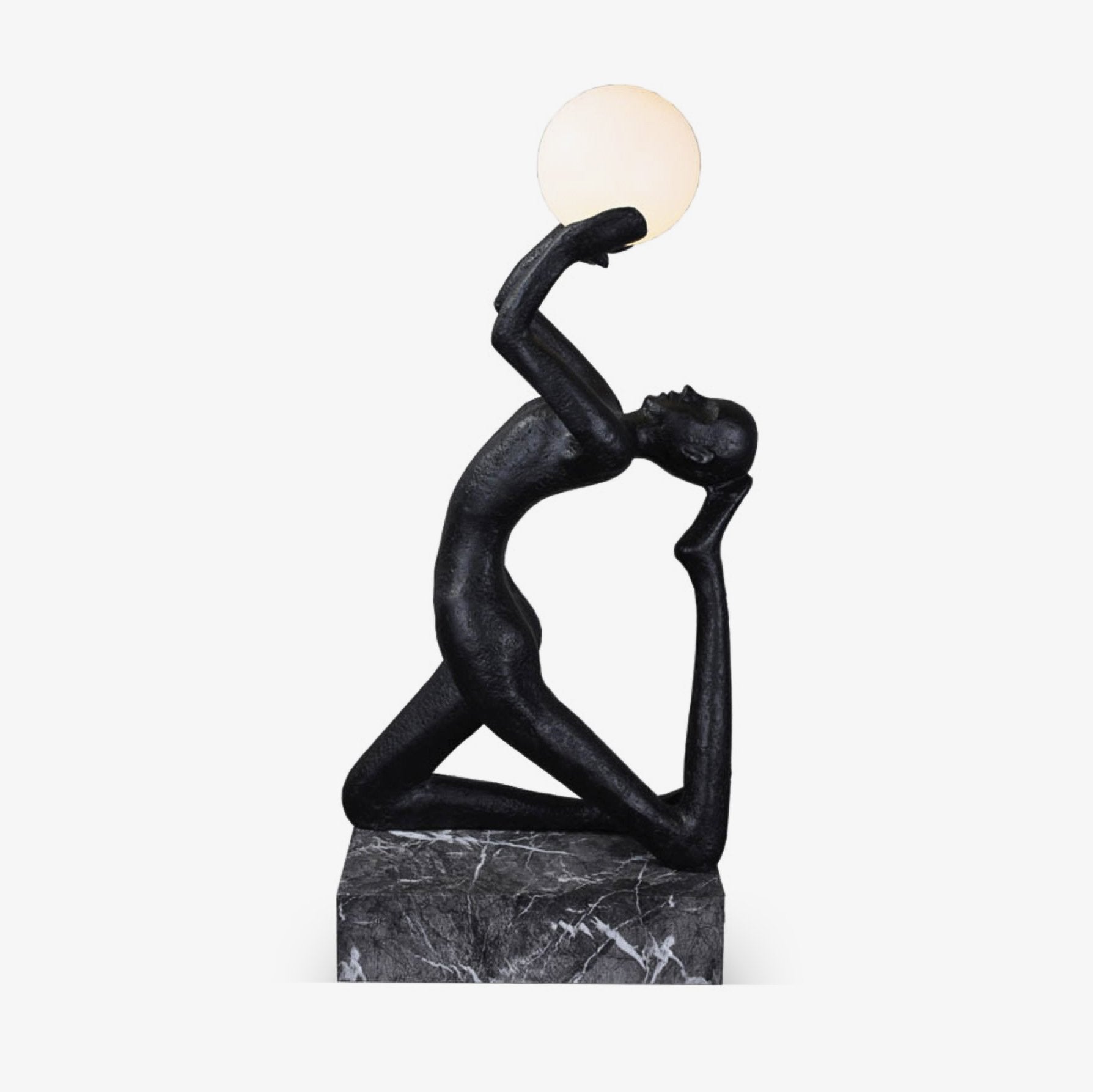 Isadora Modern Sculpture Floor Lamp - Elegant LED Standing Light for Living Room, Bedroom & Office - Adjustable Brightness & Warm White Light