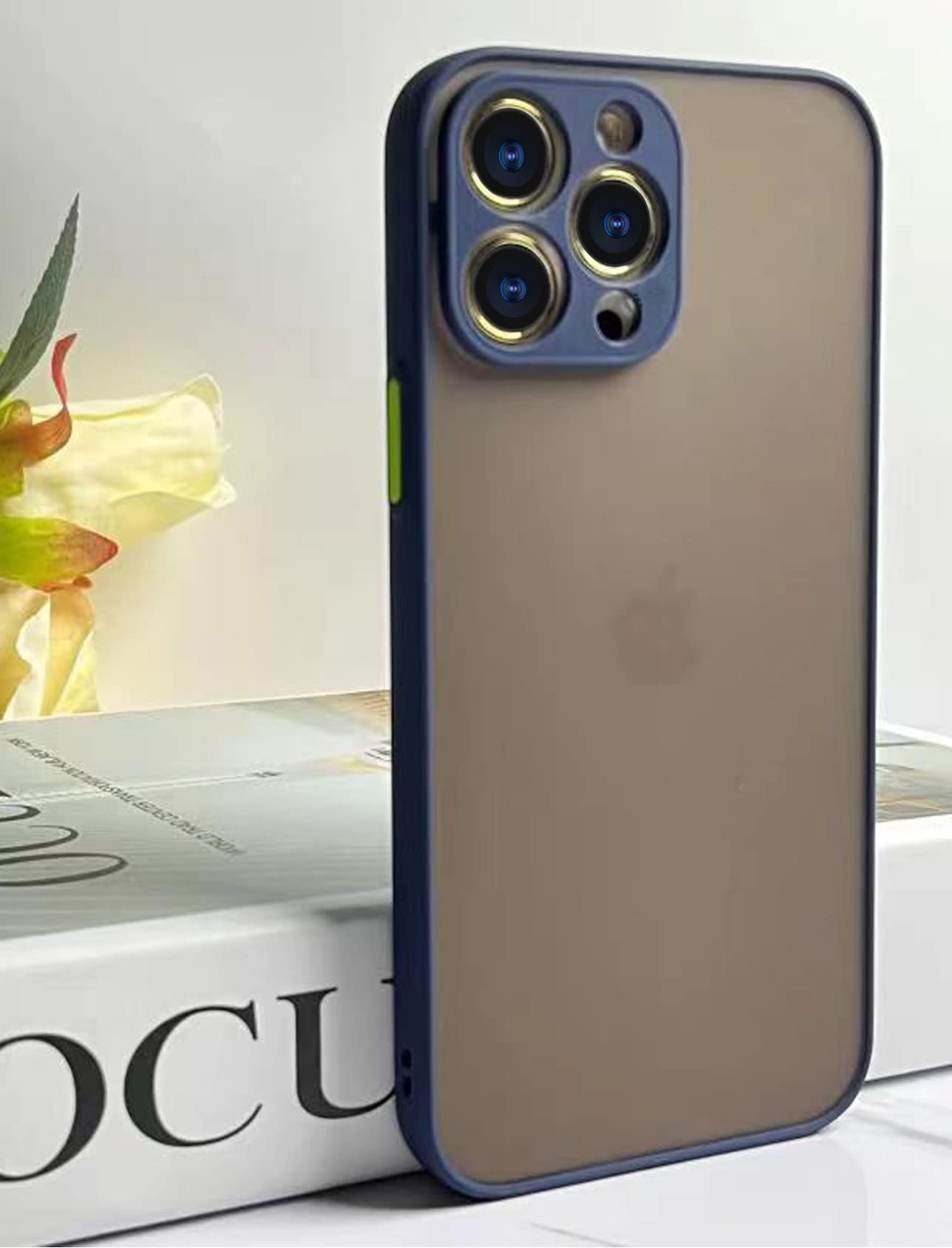 PIGLULOO iPhone 11 Pro Max Case - Premium Skin Texture Protective Cover for iPhone 11 Pro Max (2019 Model) - Slim Fit Blue Phone Case - Perfect for Daily Use, Work & Travel Protection