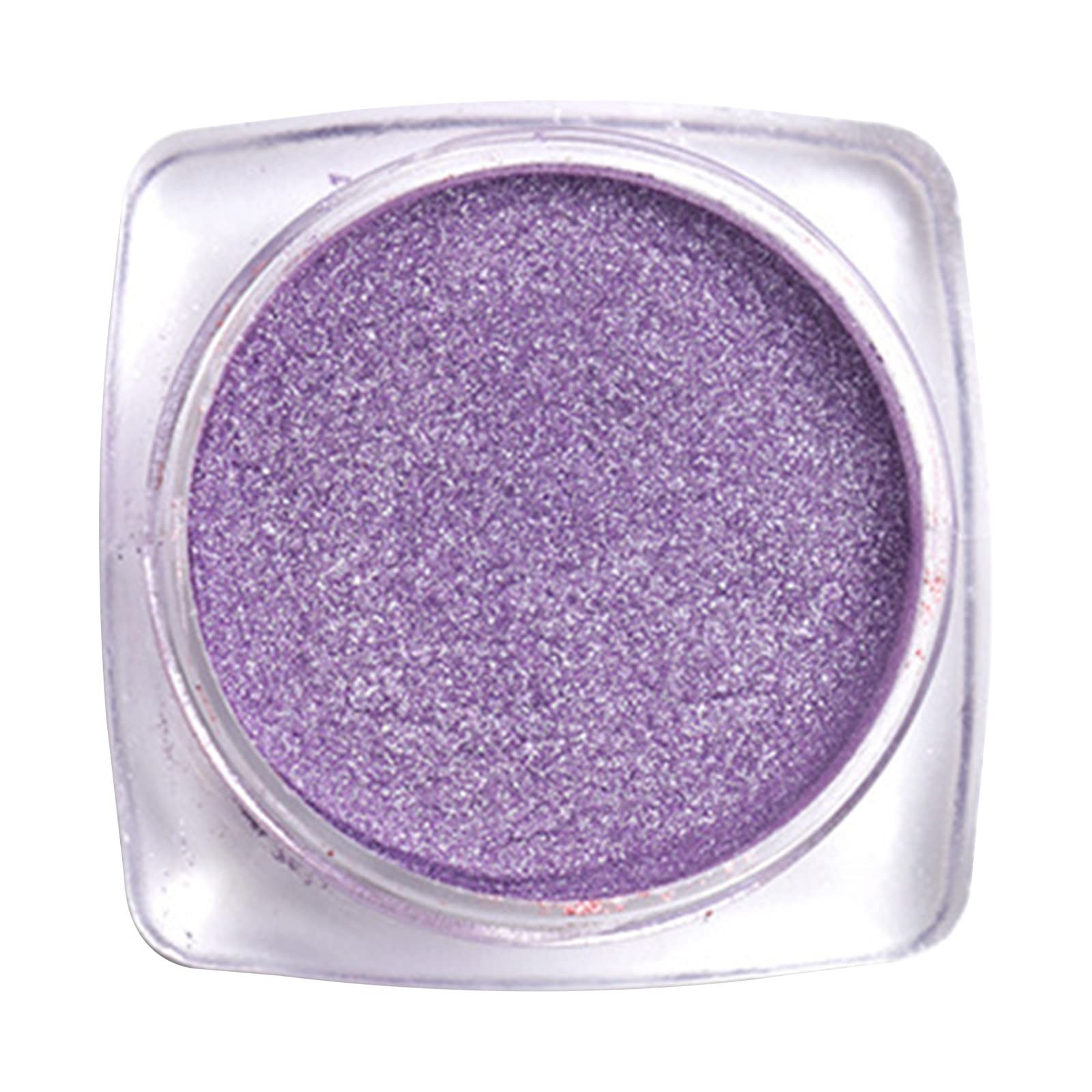 6 Color Metallic Magic Mirror Powder for Nails - Titanium Mirror Glitter Powder, Super Bright Non-Flying Dip Powder (2g) - Perfect for Salon & DIY Nail Art, Gel Polish, Manicures & Pedicures (Purple)