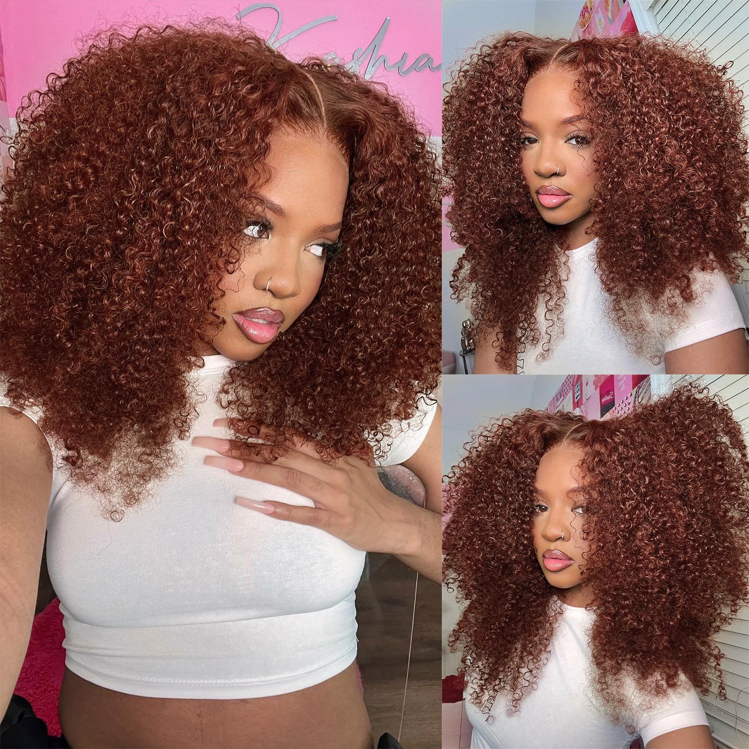 200% Density 13x6 HD Transparent Lace Front Wig - Auburn Brown Human Hair Wigs for Women | Glueless Pre-Plucked with Baby Hair | Natural Looking #33 Chestnut Color | 20 Inch Length | Perfect for Daily Wear, Cosplay & Special Occasions
