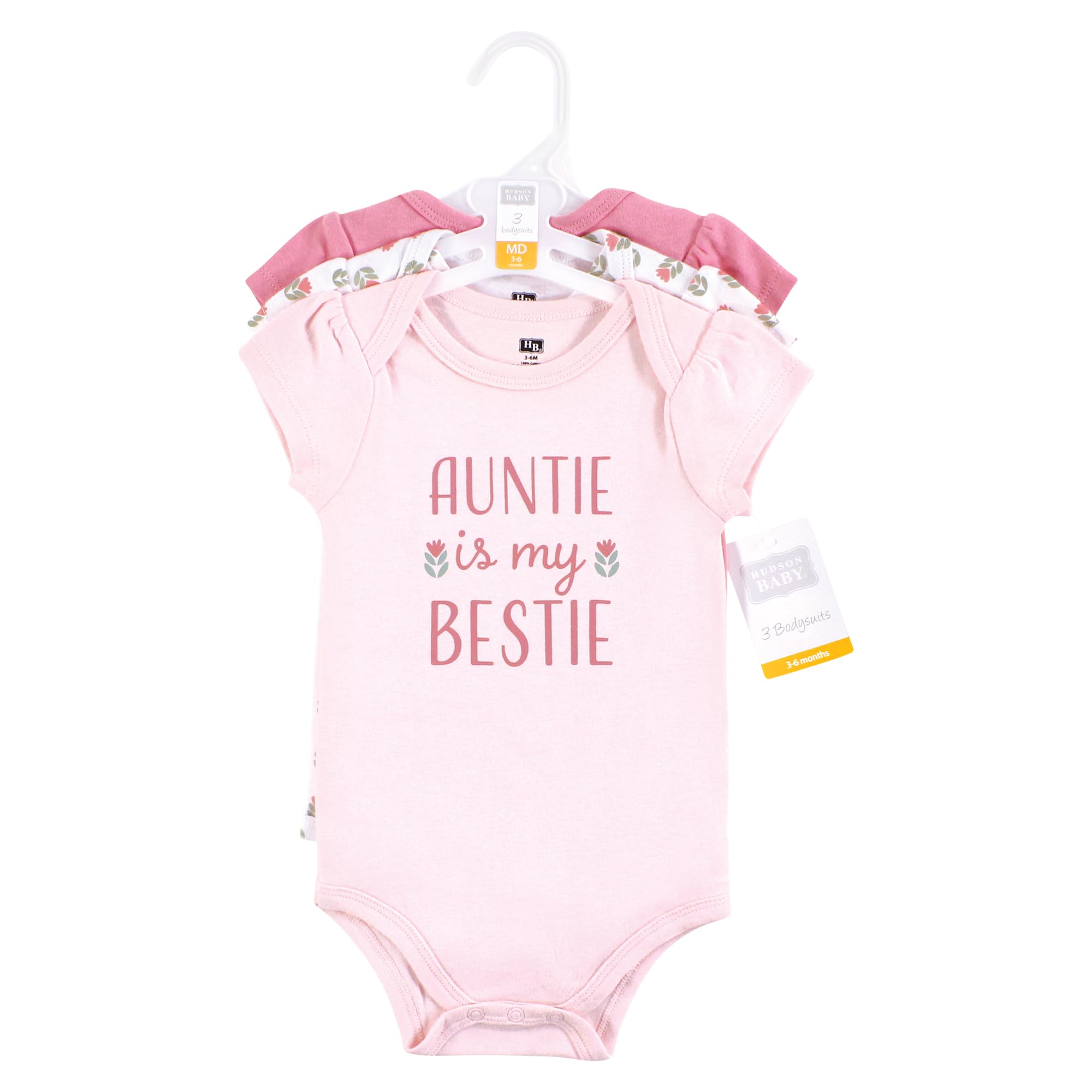Hudson Baby Unisex Cotton Bodysuits for Newborns & Infants
