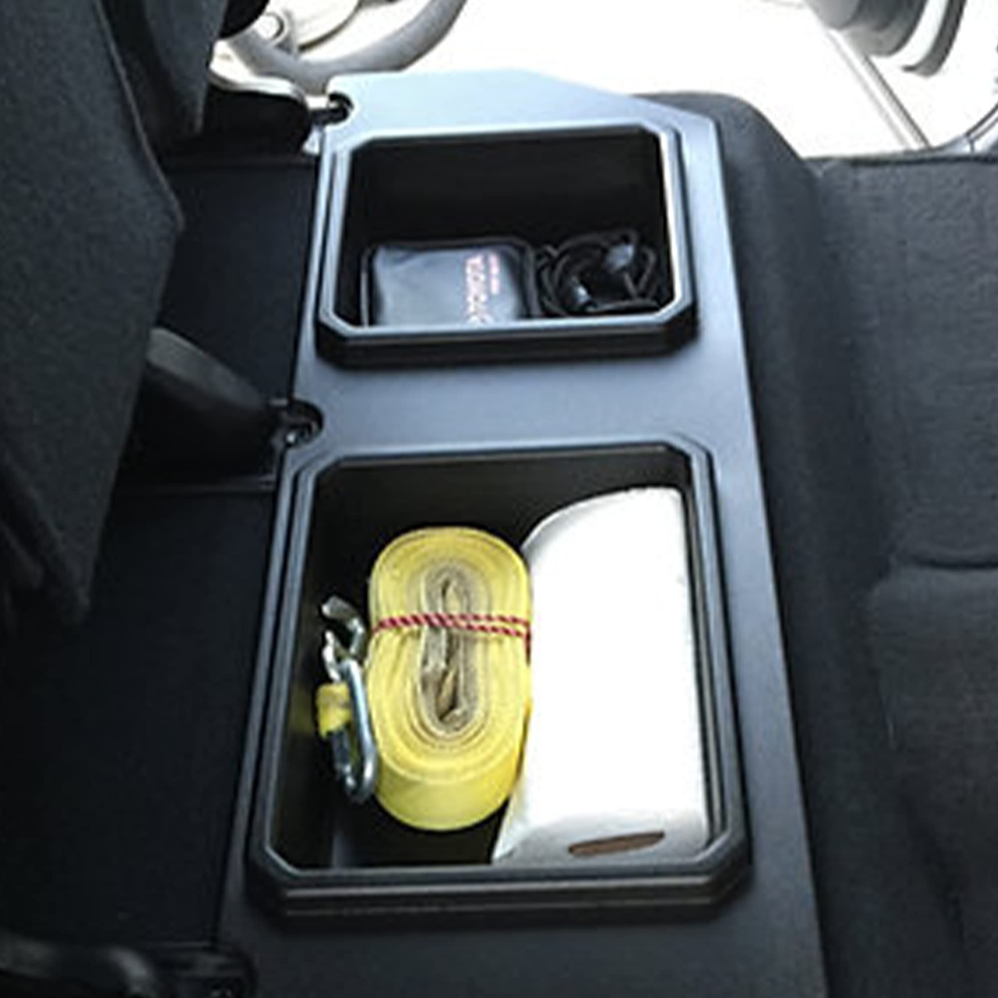 2014-2019 Toyota Tundra CrewMax Under Seat Storage Organizer - Durable Plastic Truck Storage Box for Tools, Documents & Accessories - Perfect for Road Trips, Camping & Work Essentials