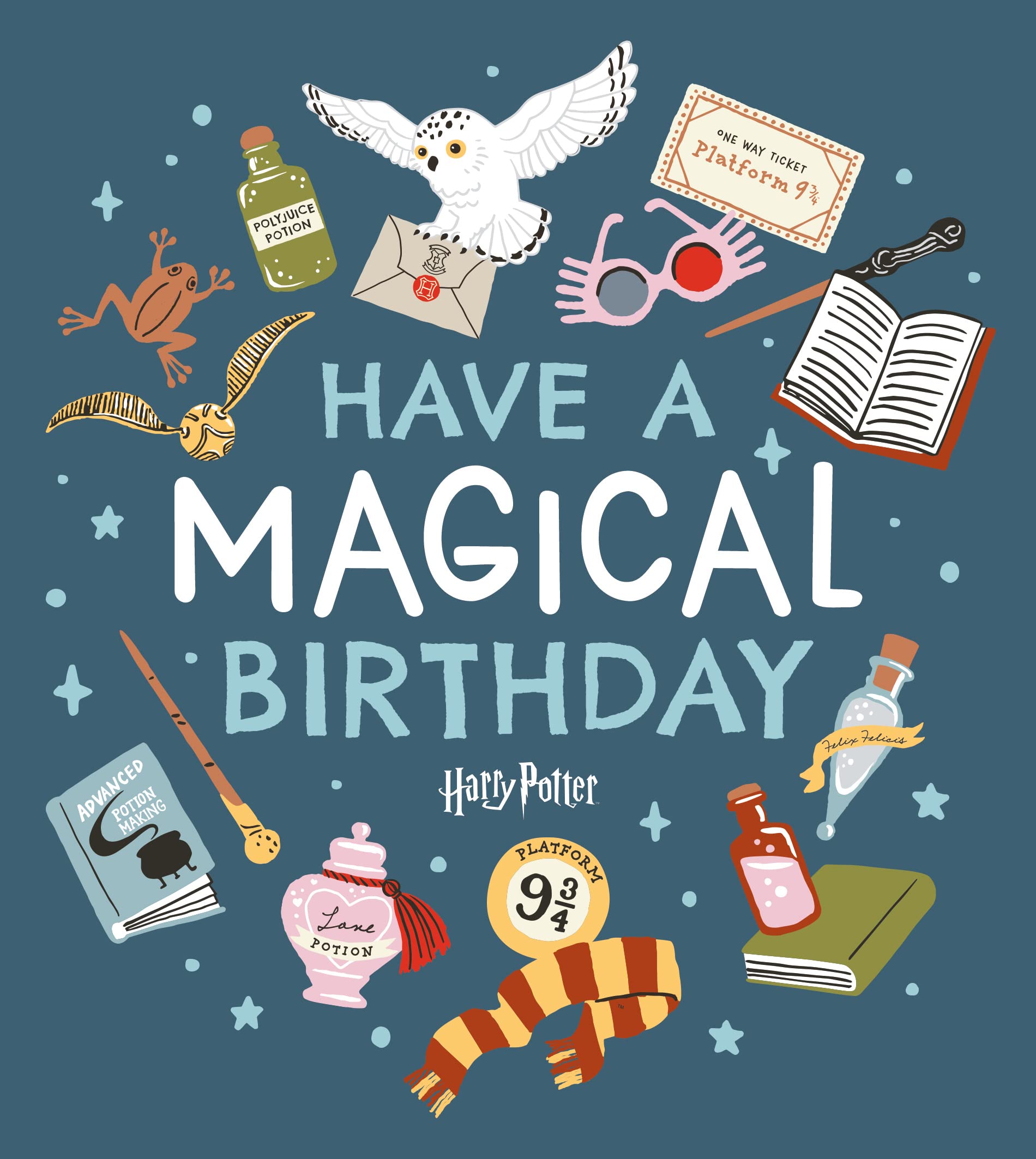 Harry Potter Birthday Card for Kids - Official Licensed Children's Greeting Card - Perfect for Birthday Parties, School Events & Magical Celebrations