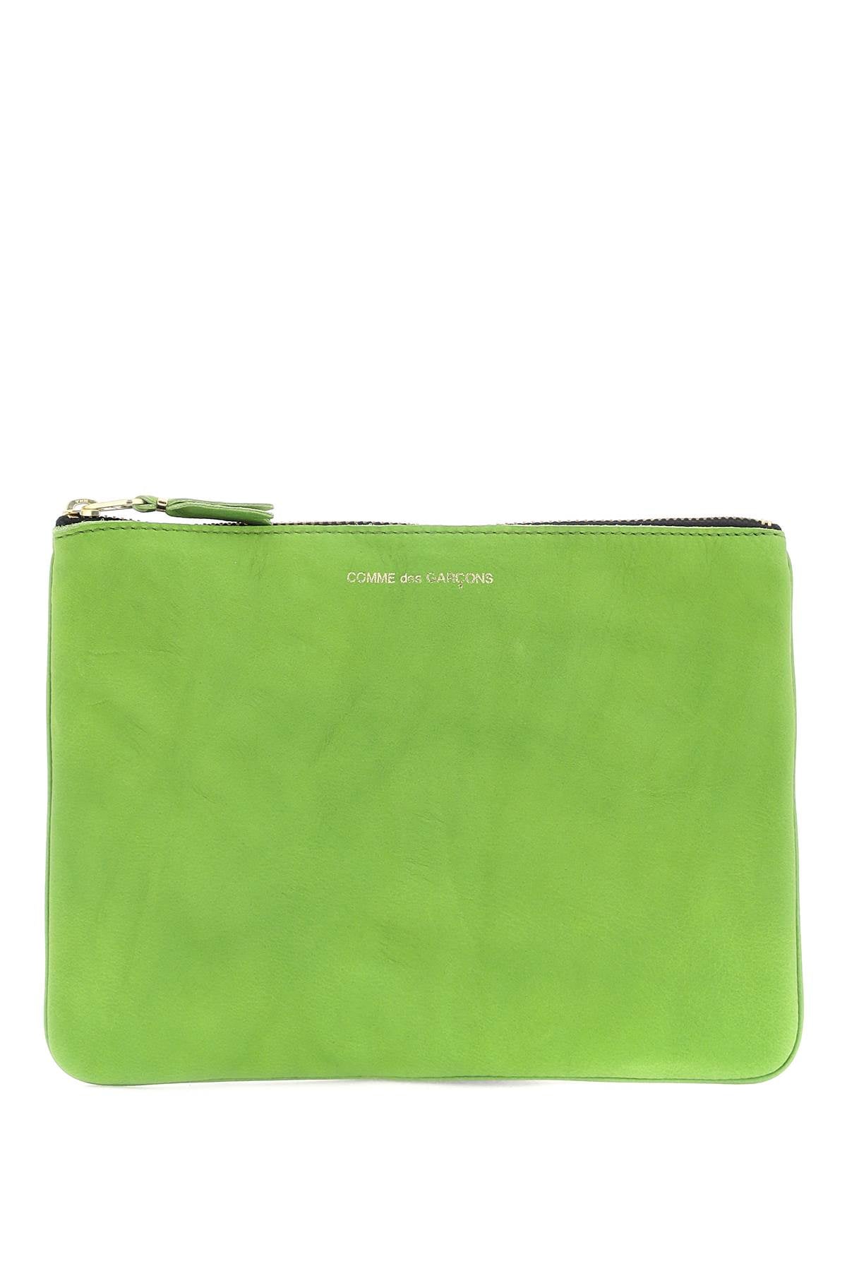 Comme des Garcons Classic Leather Wallet Pouch for Men & Women - Slim RFID Blocking Card Holder for Everyday Use & Travel
