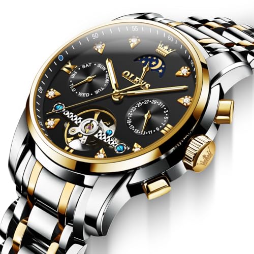 G6678: Two tone strap & black dial