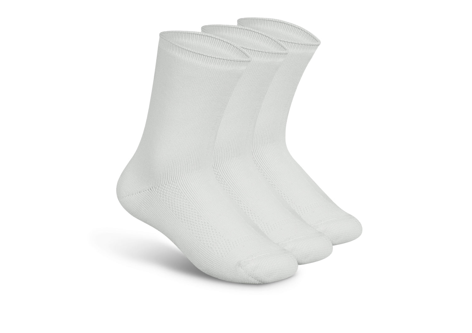Extra Roomy Diabetic Socks for Men & Women - Thick Cotton White Non-Binding Socks for Swollen Feet - Ideal for Diabetes, Edema and Circulation Issues - Perfect for Daily Wear & Comfort