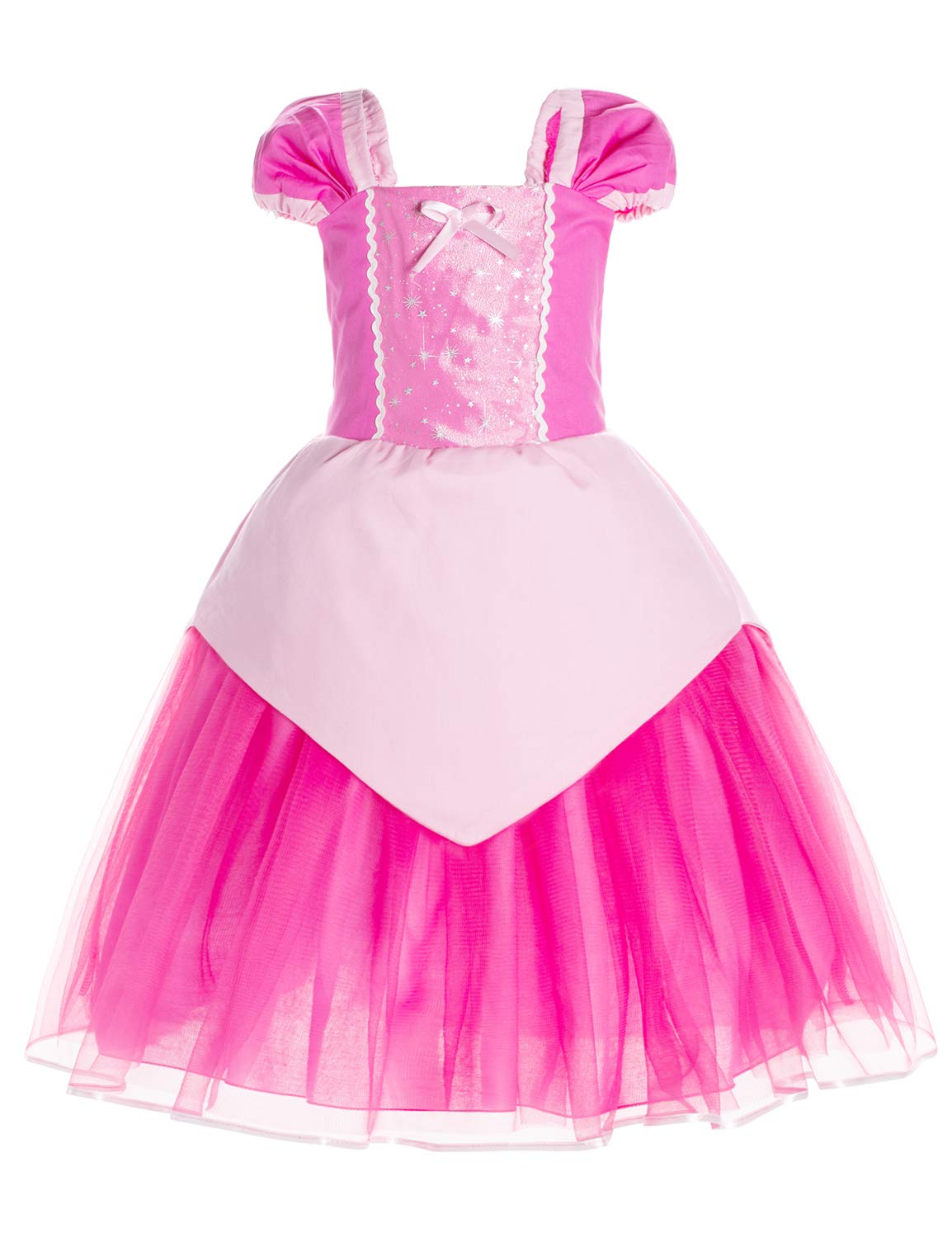 **Princess Costume Dress for Toddler Girls - Birthday Party, Dress Up & Pretend Play - Sparkly Tutu Gown for Halloween, Christmas & Special Occasions**