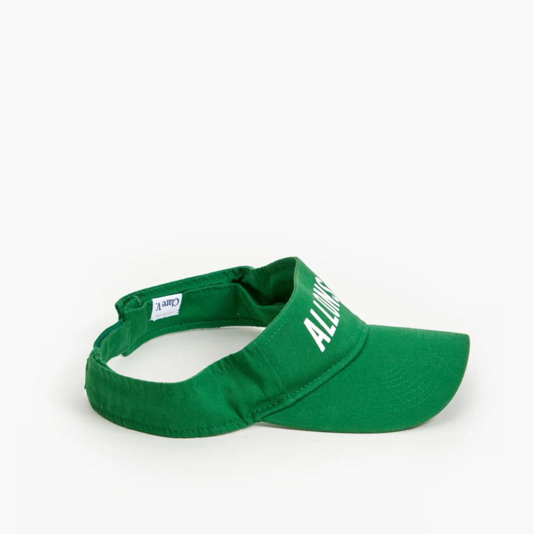 Allons Y Visor (Green) - Stylish Sun Visor for Outdoor Sports, Running, Hiking & Driving - UV Protection & Comfort Fit