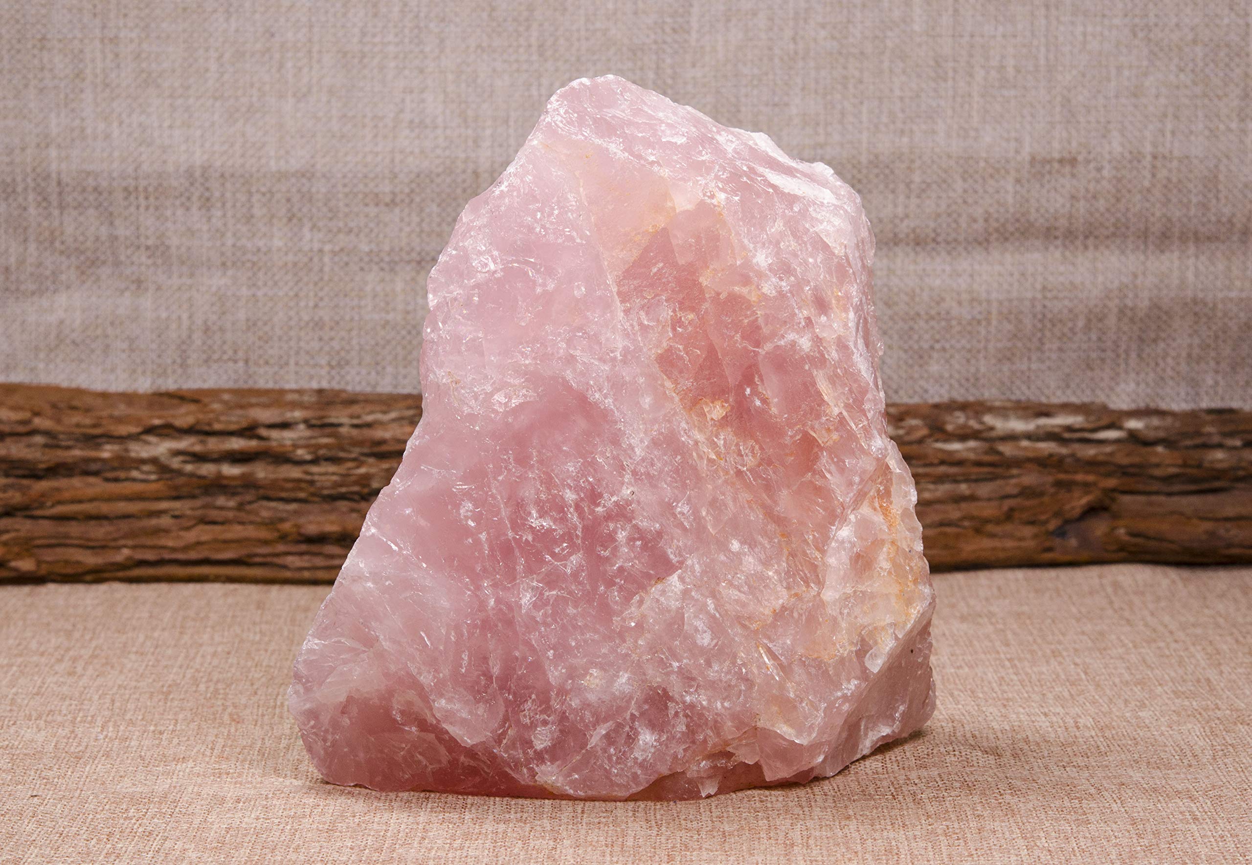 Natural Raw Rose Quartz Crystal Stone - 6.10 x 3.85 x 6.45 inches, 2936g - Pink Healing Crystal for Love, Meditation, Chakra Balancing & Reiki - Perfect for Spiritual Gifts, Home Decor & Energy Healing