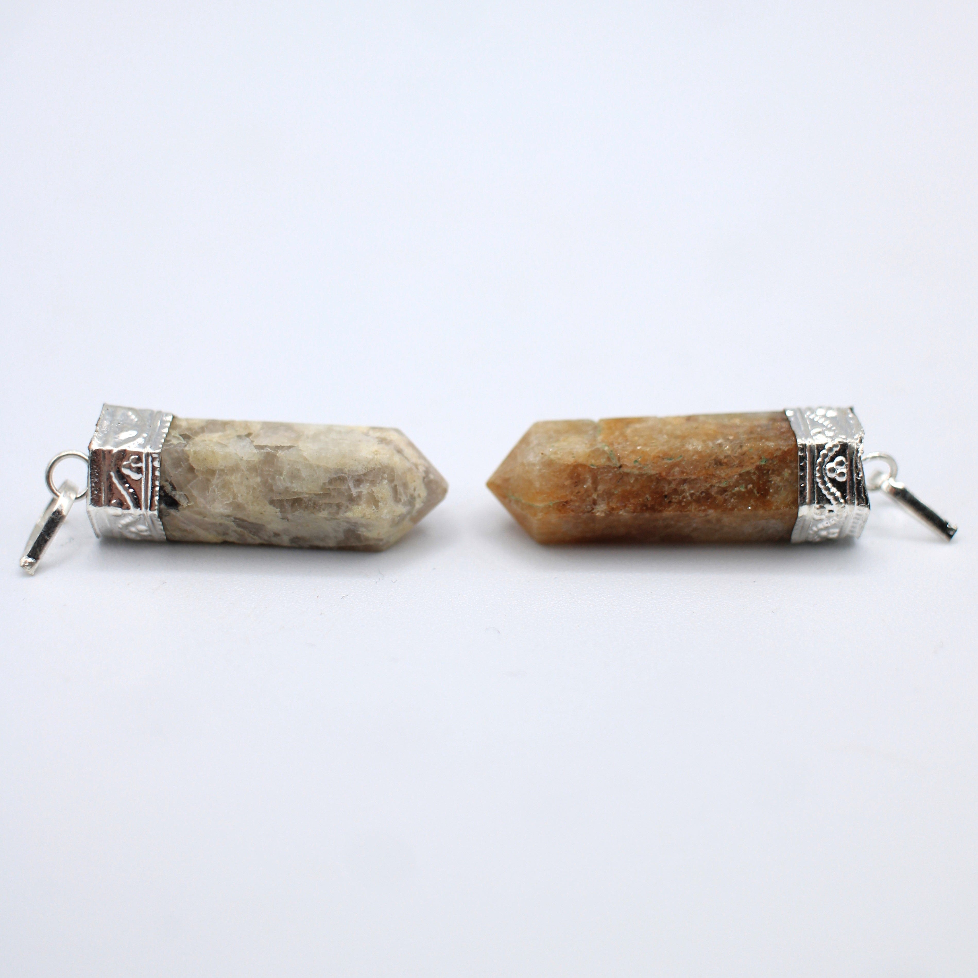 Natural Canadian Yellow Quartz Pendant Necklace - Healing Crystal Jewelry for Meditation, Energy Balancing & Spiritual Protection