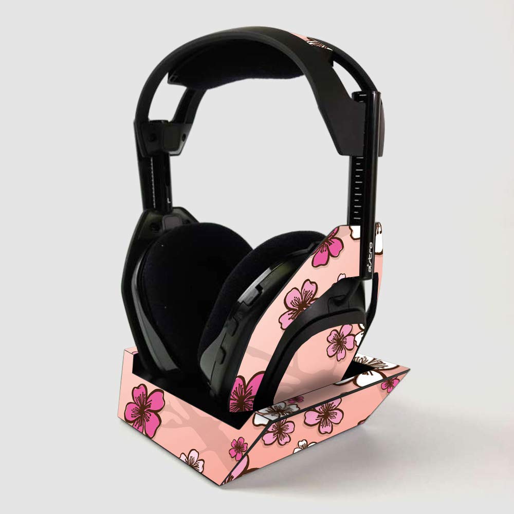 ASTRO Gaming A50 Wireless Headphone & Base Station Skin - Cherry Blossom Vinyl Wrap | Protective, Durable Decal Cover | Easy to Apply | Made in USA | Perfect for Gaming, Travel & Home Use