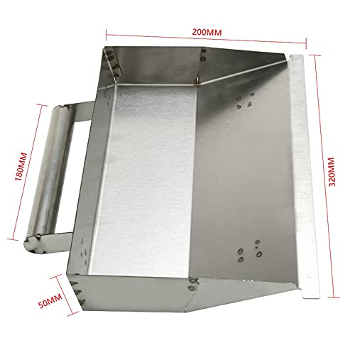 Premium Stainless Steel Plastering Trowel - Professional Concrete & Wall Finishing Tool for Smoothing, Scraping & Dust Control - Ideal for Bricklayers, DIY Home Renovation & Construction Projects