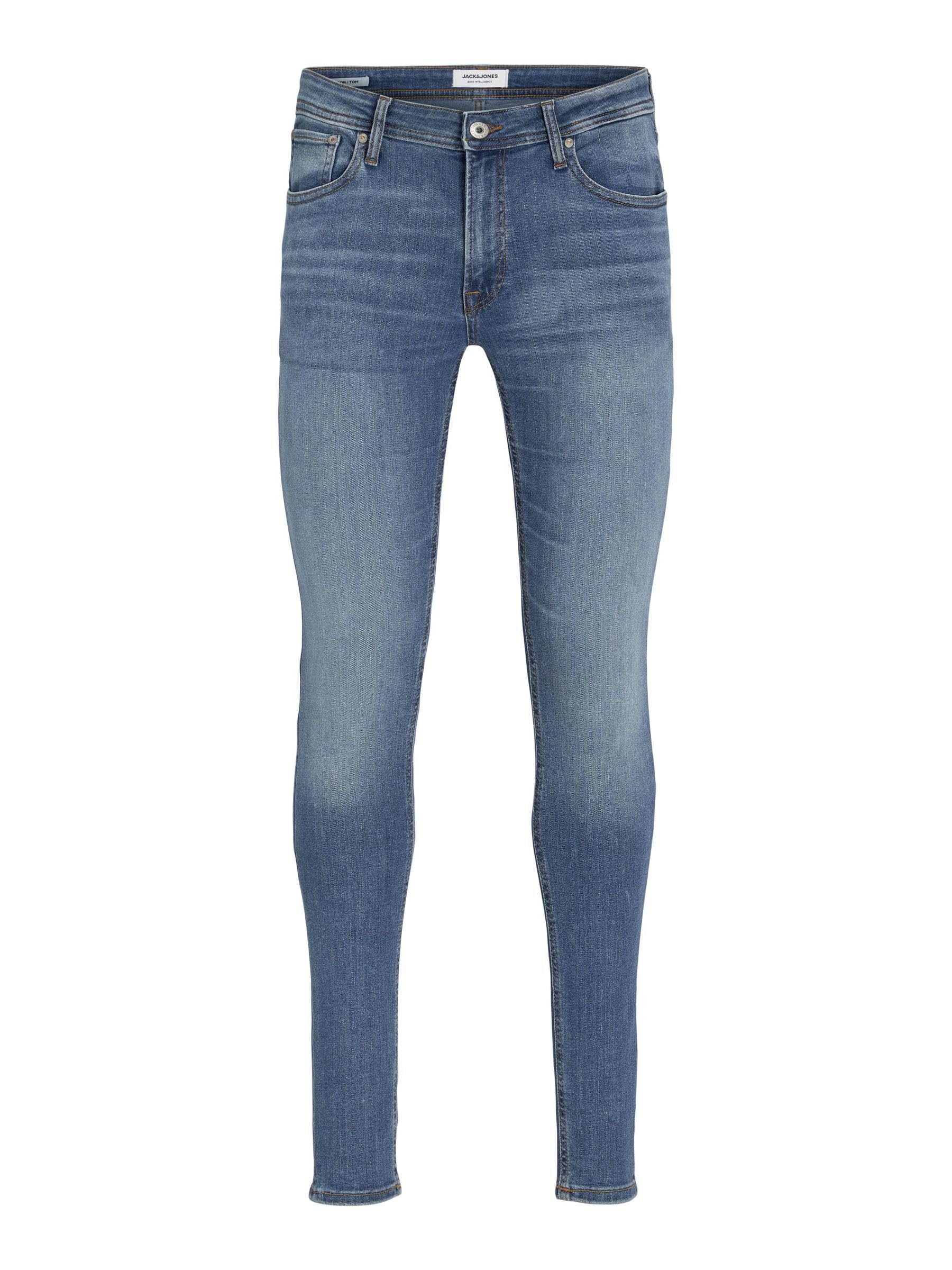 Jack & Jones Men's Jjitom Jjoriginal Am 815 Spray-On Skinny Jeans for Men - Slim Fit Stretch Denim Pants, Perfect for Casual Wear, Night Out & Street Style Fashion