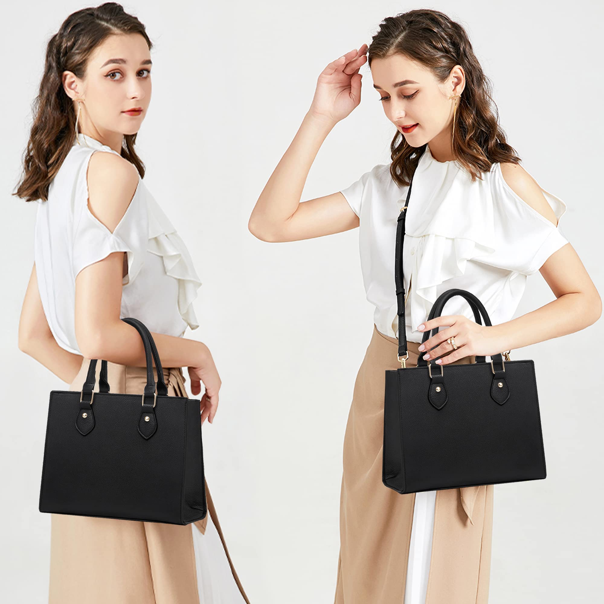 Chicarousal Women's PU Leather Crossbody Purse & Shoulder Bag - Stylish Tote Satchel with Top Handle for Daily Use, Work, Travel & Shopping