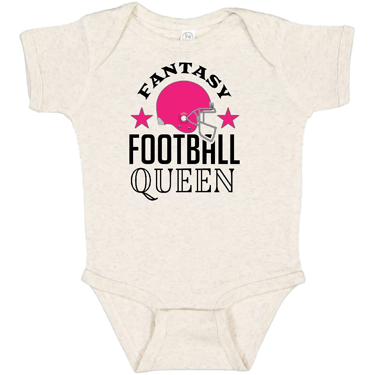 Inktastic Fantasy Football Queen Sports Gift Baby Bodysuit - Cute Football Fan Outfit for Girls, Unisex Infant Onesie - Perfect for Game Day, Baby Showers & Sports Themed Parties