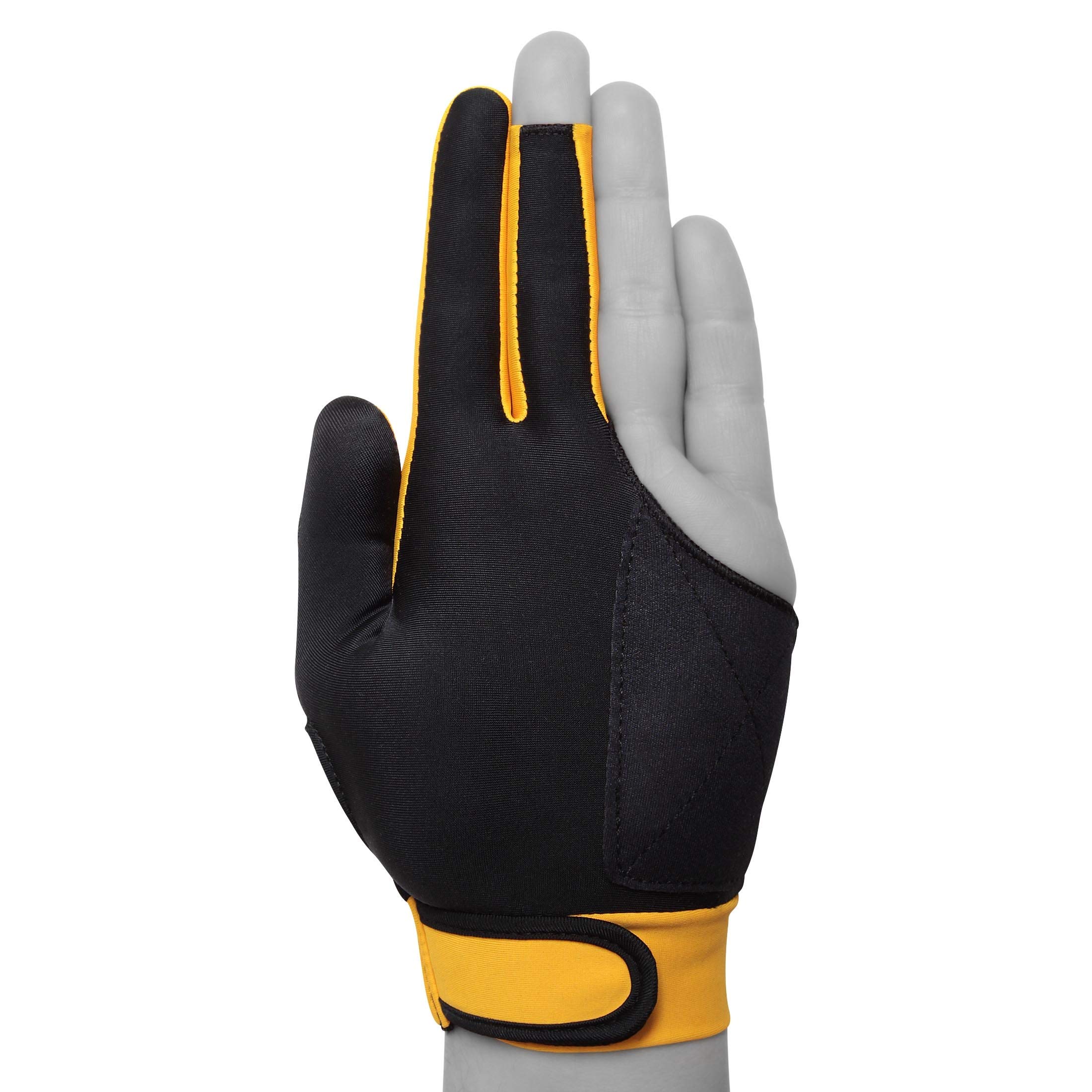 TIGER Billiard Glove for Left Hand - Medium Size Pool Gloves for Snooker & 8/9 Ball Players - Perfect for Professional Cue Sports & Smooth Stroke Control