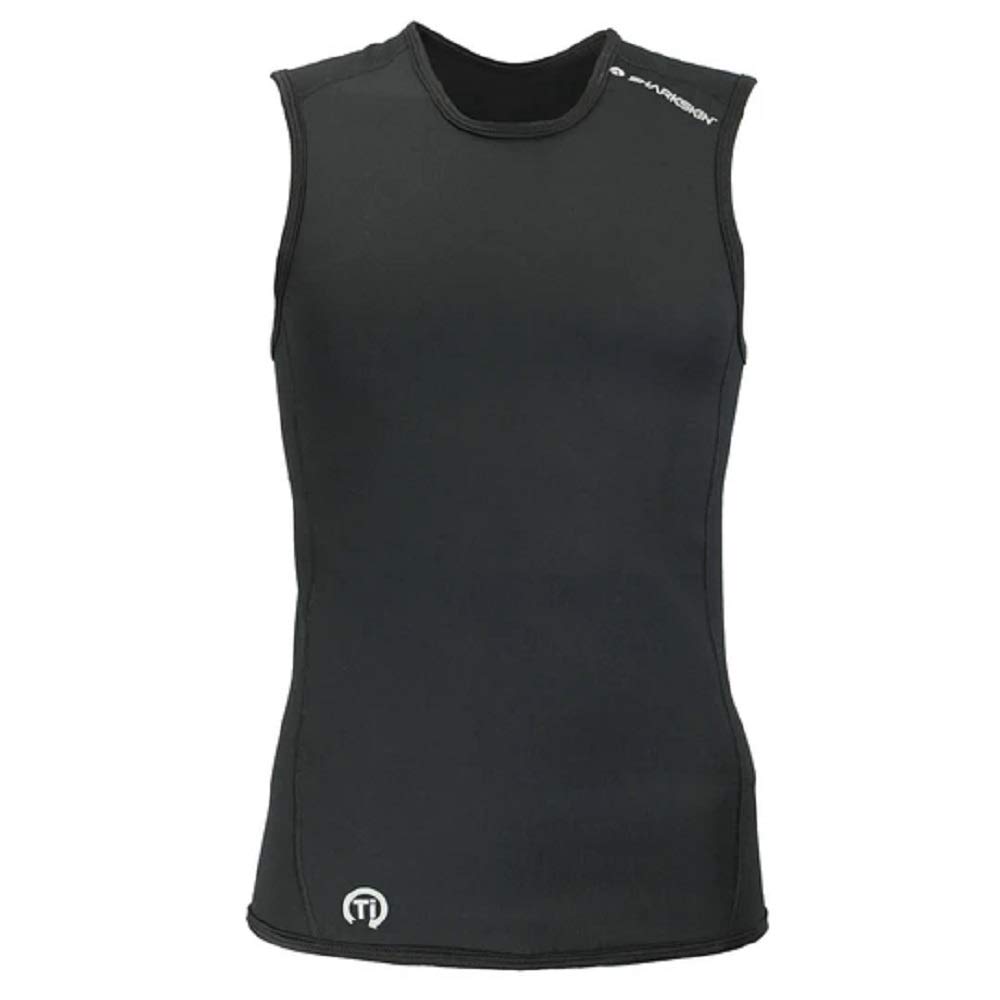 Sharkskin Men's Cooling Titanium Sleeveless Vest - Lightweight Breathable Summer Workout & Outdoor Sports Top for Running, Gym, Hiking