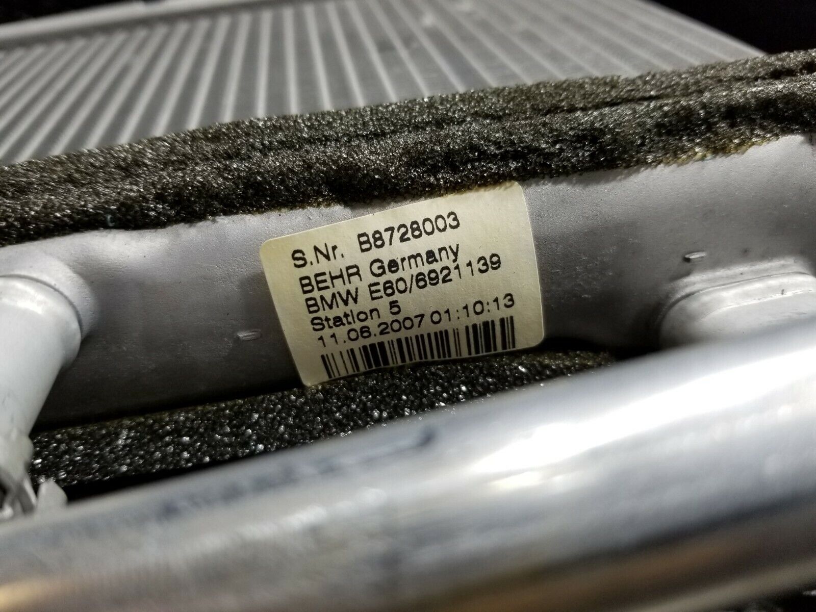 2006-2010 BMW 650i E63 OEM Heater Core Replacement Part - Perfect for Winter Heating System Repairs & Maintenance