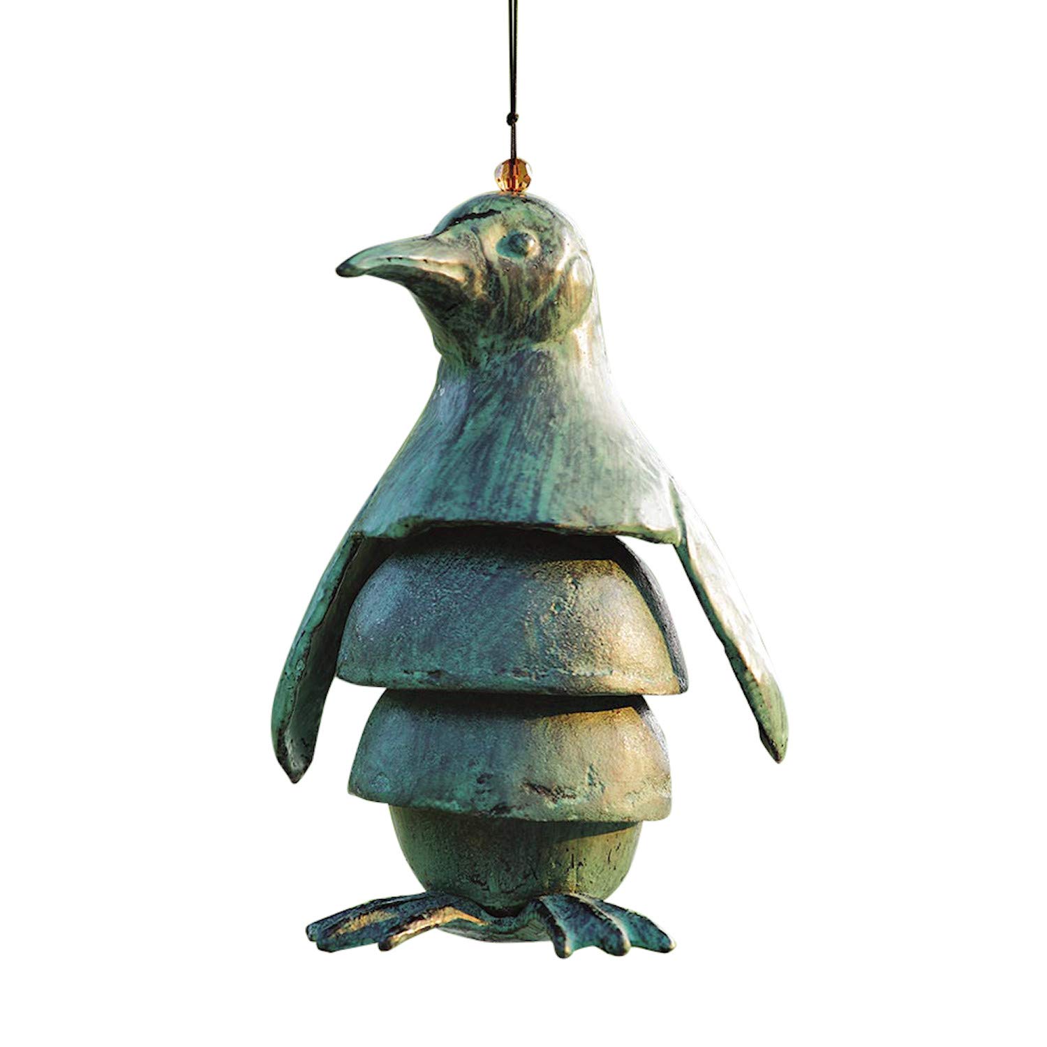 SPI Home Penguin Segmented Wind Chime - Outdoor Garden Decor, Patio Wind Chimes for Relaxing Sounds, Perfect for Backyard, Porch & Balcony