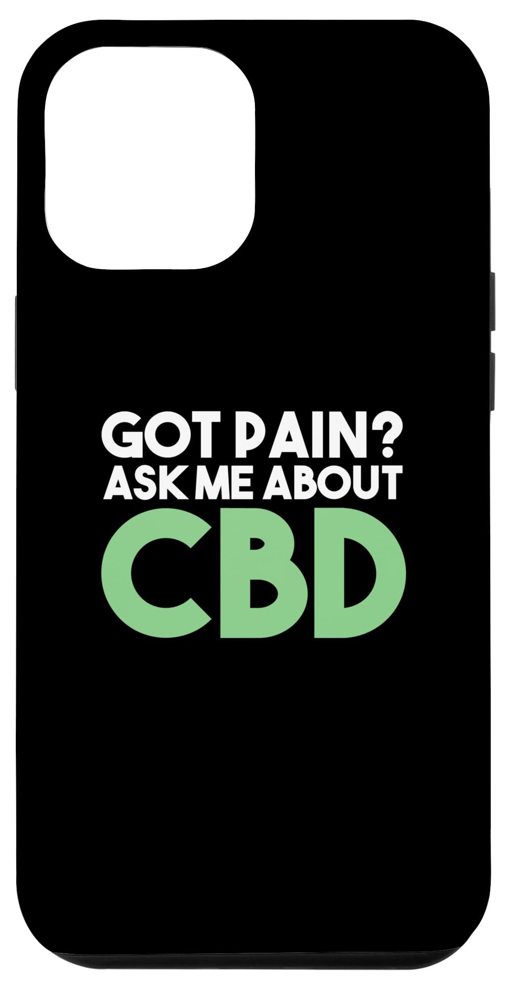 iPhone 12 Pro Max Protective Case with CBD Relief - Slim Shockproof Cover for Pain Management | Perfect for Work, Travel & Daily Use