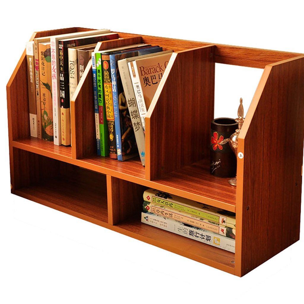 WERT Wall Mounted Bookshelves - Creative Desktop Bookshelf, Small Storage Shelf for Books & Decor - Perfect for Home Office, Living Room & Bedroom Organization (Color: 1)