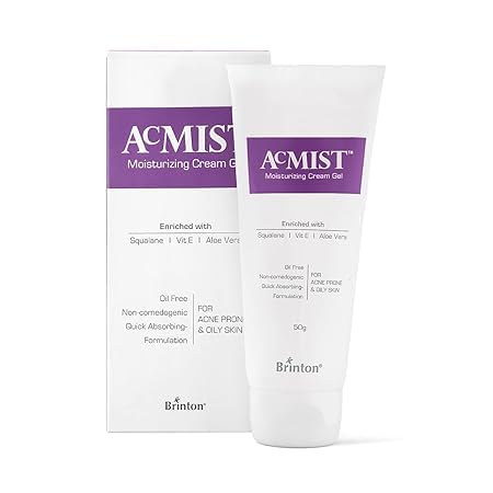 Best Moisturizing Cream Gel for Acne Prone & Oily Skin - Hydrating Face Moisturizer for Dry Skin Care - 50g - Perfect for Daily Skincare Routine & Nighttime Hydration