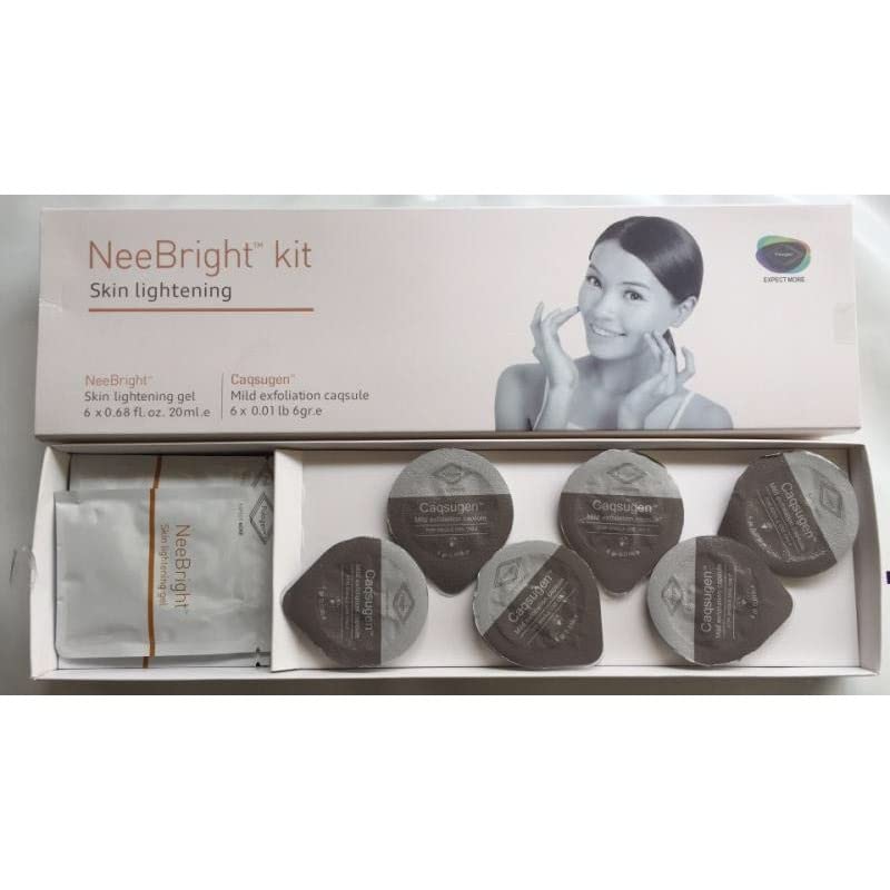 FYM Nee Bright Oxygen Machine Kit - Skin Rejuvenation & Lightening Gel Capsules for Glowing Complexion | At-Home Facial Treatment & Spa Day Essential