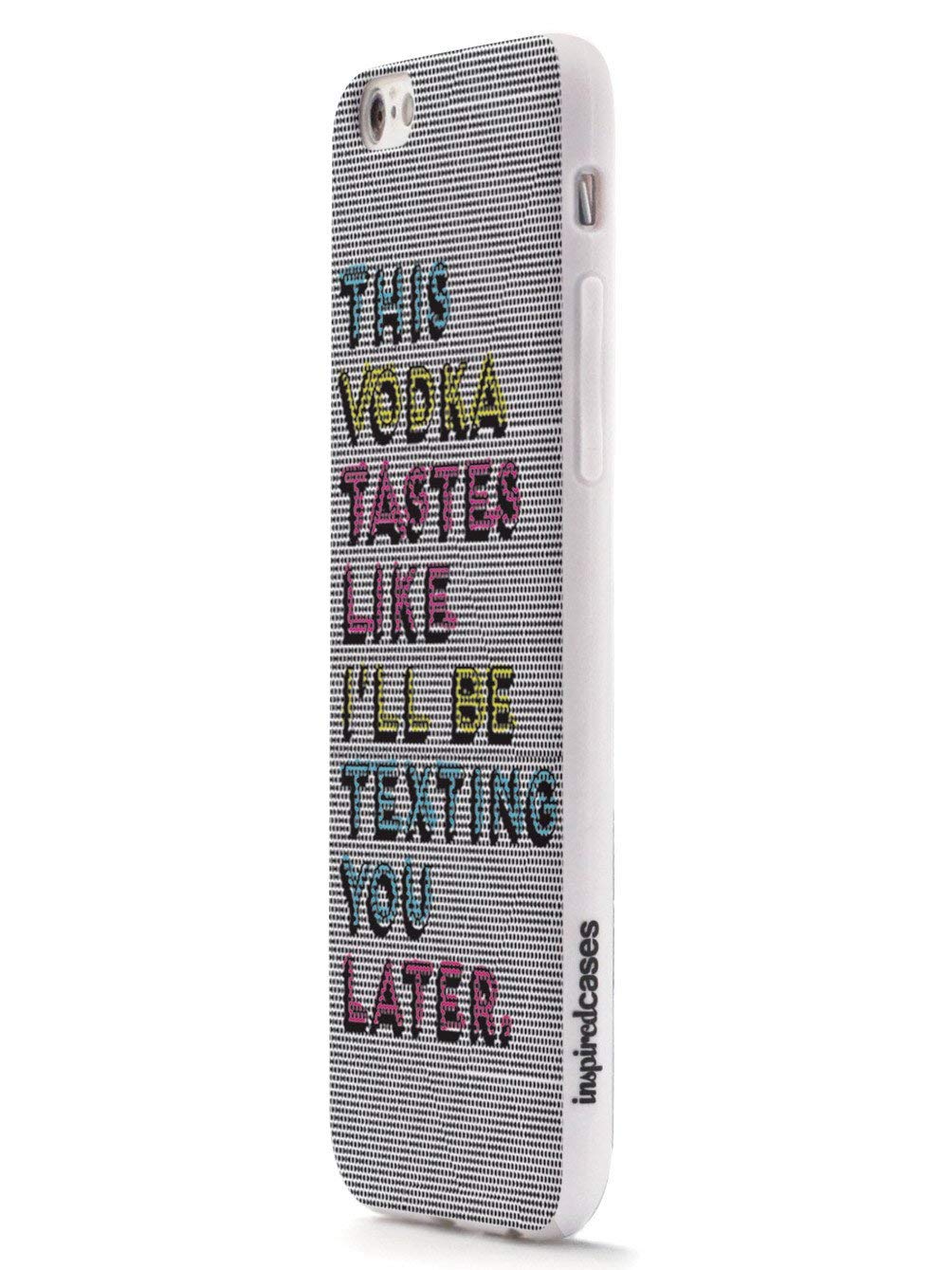 Premium 3D Textured Protective Phone Case for Apple iPhone 8 - Funny Vodka Drinker Design - Shockproof & Slim Fit - Perfect for Daily Use, Parties & Gifts