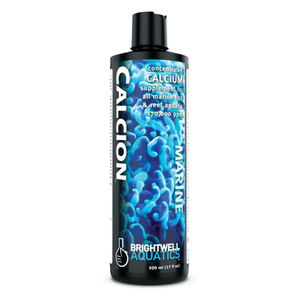 Brightwell Aquatics Calcion - High-Potency Calcium Supplement for Saltwater Reef Tanks & Marine Aquariums | Promotes Coral Growth & Shell Development | Ideal for SPS, LPS Corals & Invertebrates