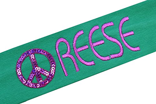 Kelly Green Band With Hot Pink Thread