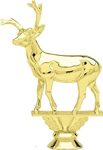 Custom Engraved Black Lightning Buck Deer Trophy - Personalized Hunting Award for Buck Deer - Perfect for Hunting Competitions, Awards Ceremonies & Man Cave Decor