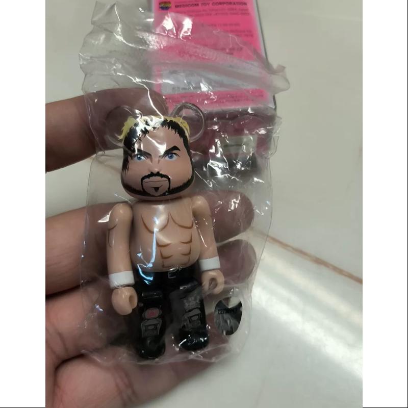 Bearbrick Series 37 ARTIST Japan Pro Wrestling Go Nagai 100% Collectible Figure - Perfect for Anime Fans, Wrestling Enthusiasts & Vinyl Art Collectors - Display on Shelves, Desks or in Showcases