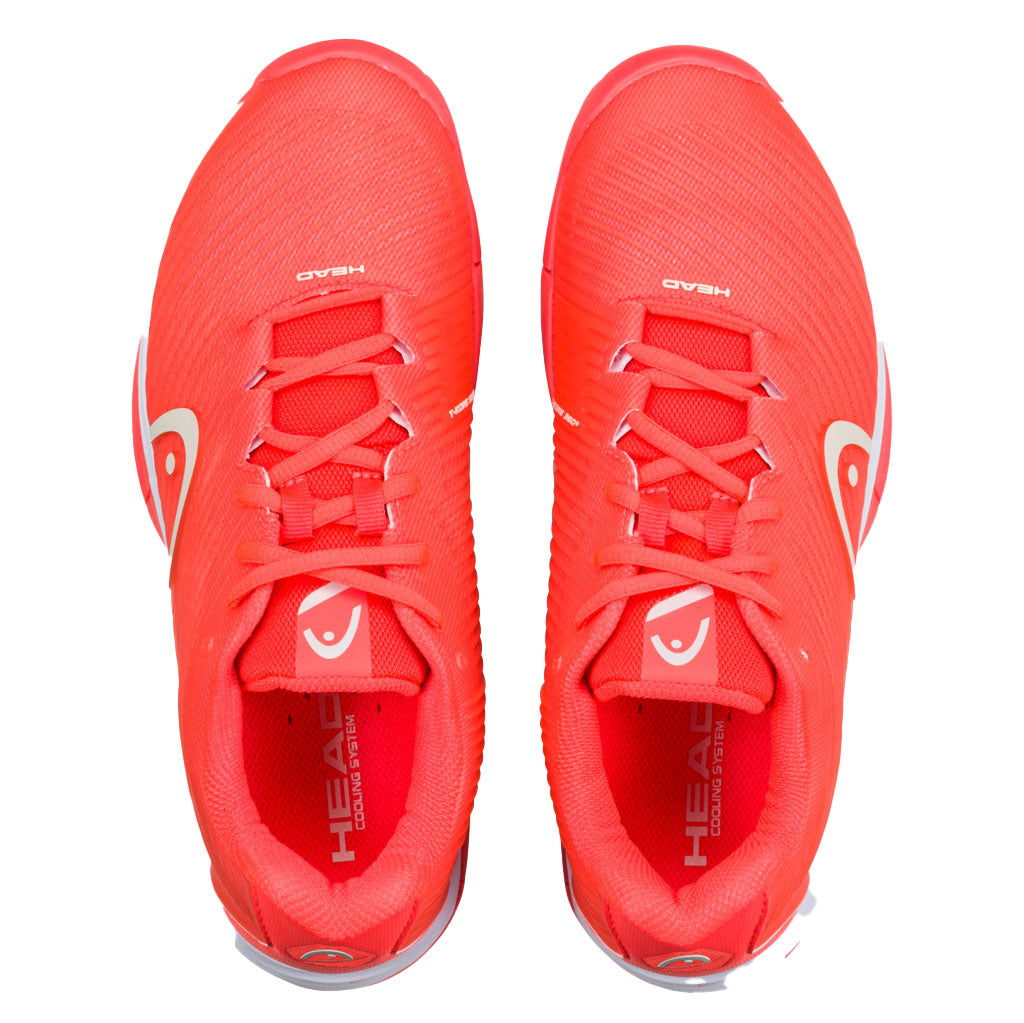 Head Revolt Pro 4.0 Women's Tennis Shoes - Lightweight Performance Court Shoes for Women (Coral/White) | Perfect for Competitive Matches & Training Sessions
